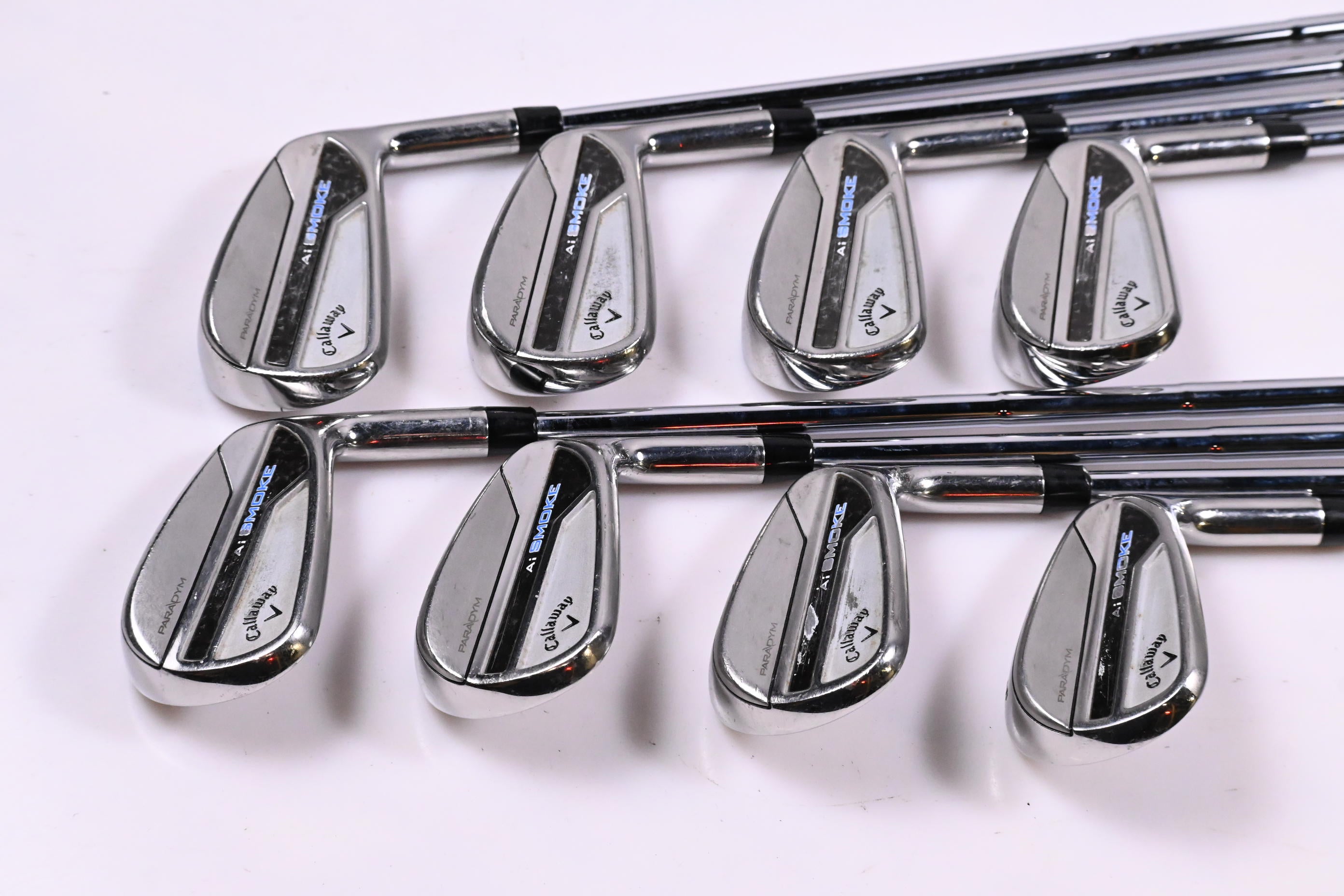 Callaway Paradym Ai Smoke Irons / 4-PW+AW / Stiff Flex Dynamic Gold Mid 115 S300