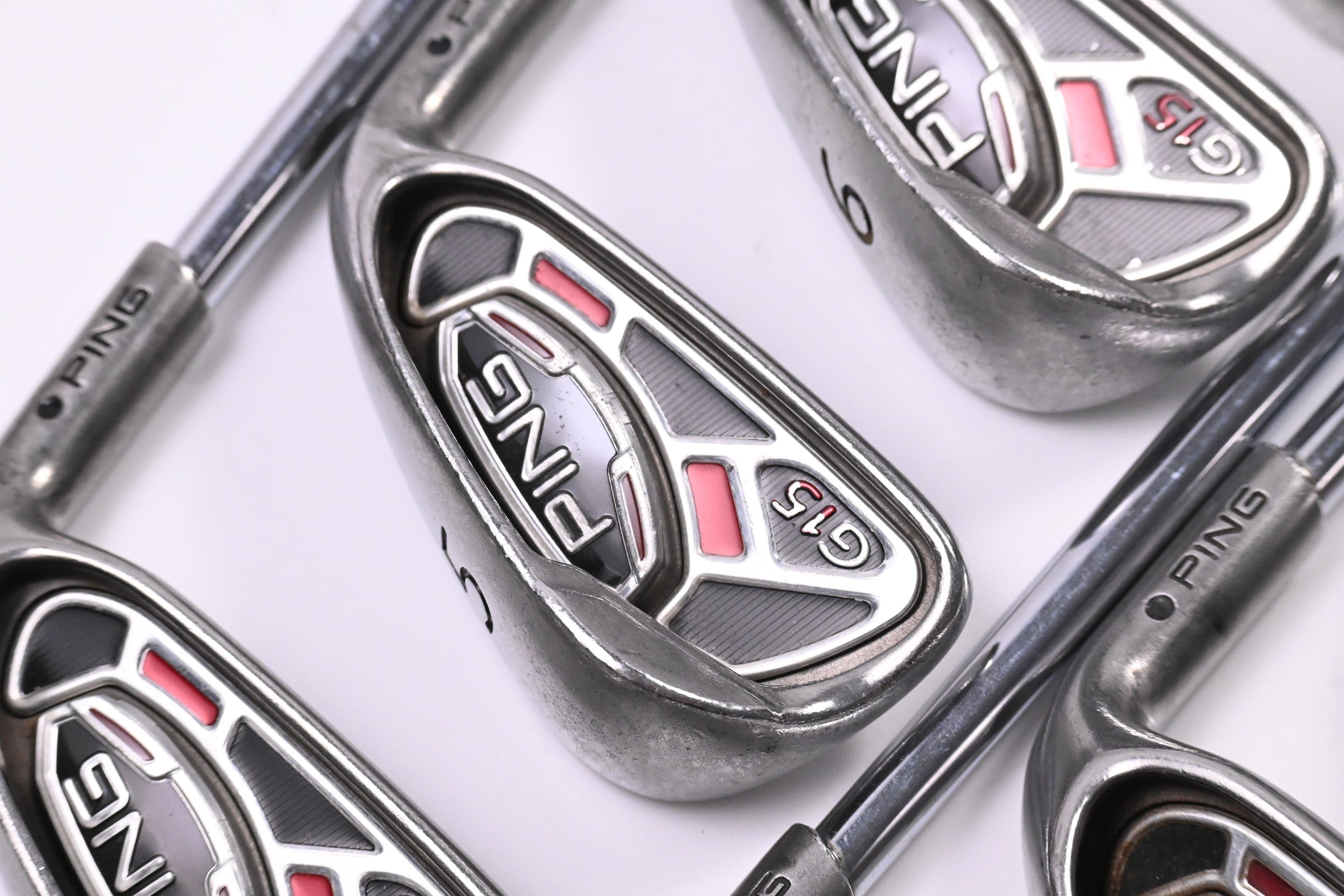 Ping G15 Irons / 4-PW+SW / Black Dot / Regular Flex Steel Shafts