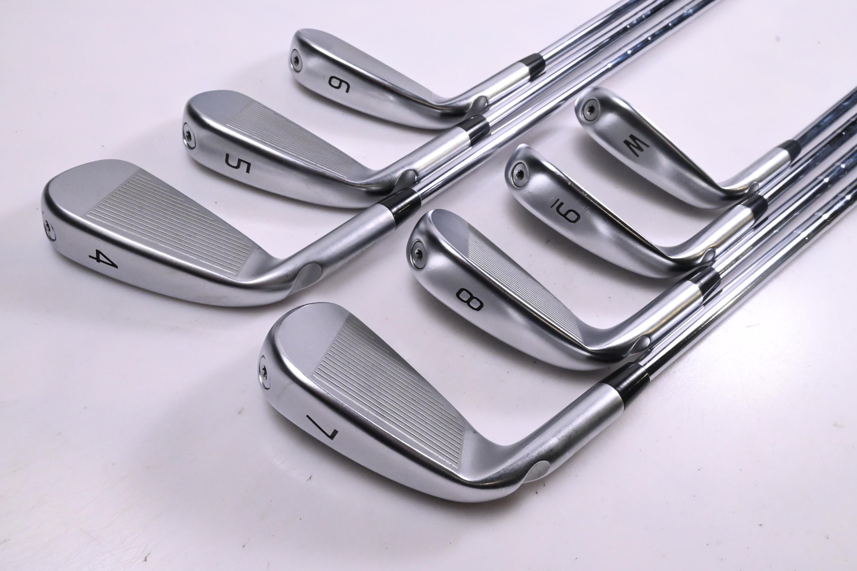Ping i230 Irons / 4-PW / Green Dot / Stiff Flex KBS Tour 120 Shafts