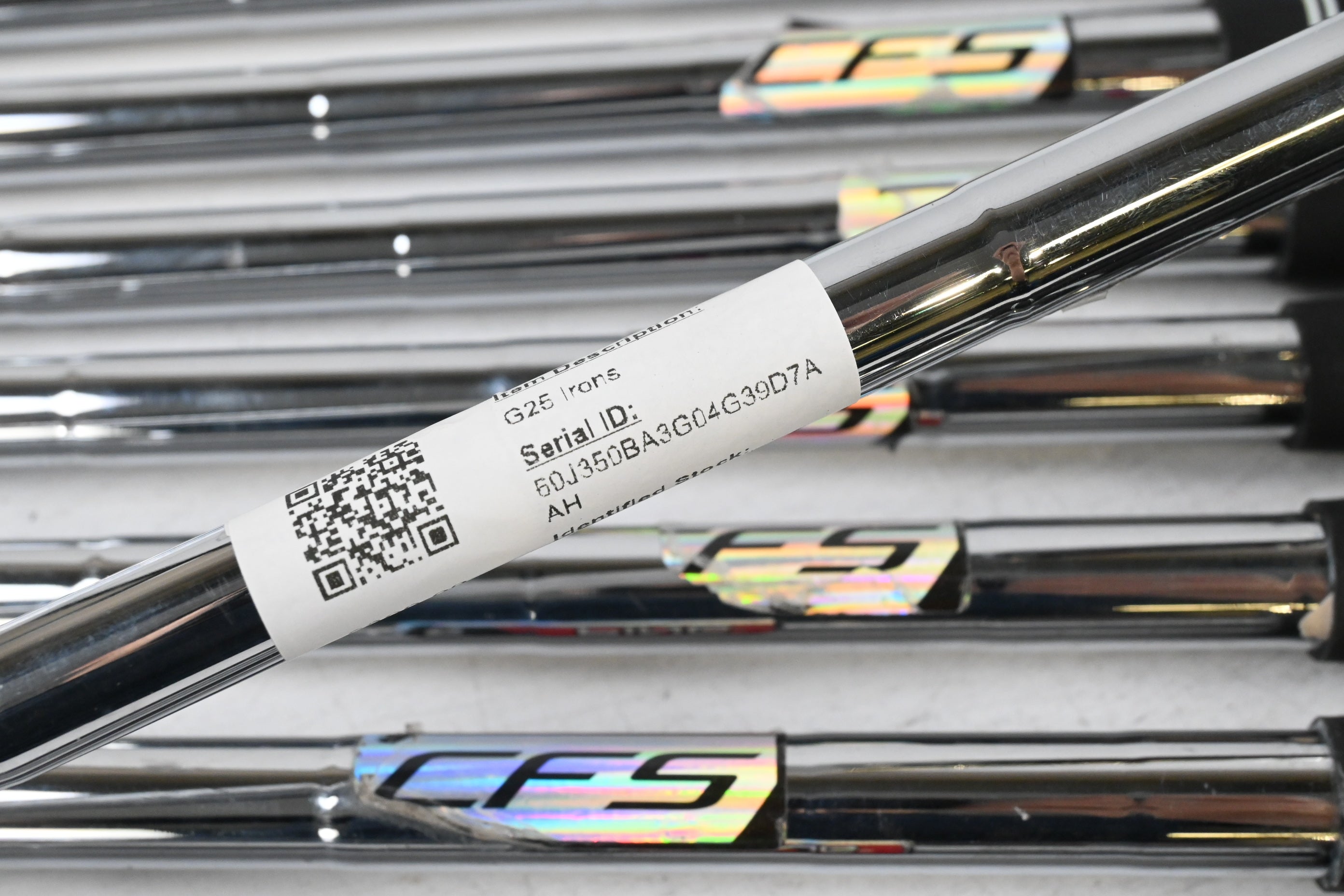 Ping G25 Irons / 4-PW+SW / Red Dot / Stiff Flex Ping CFS Shafts