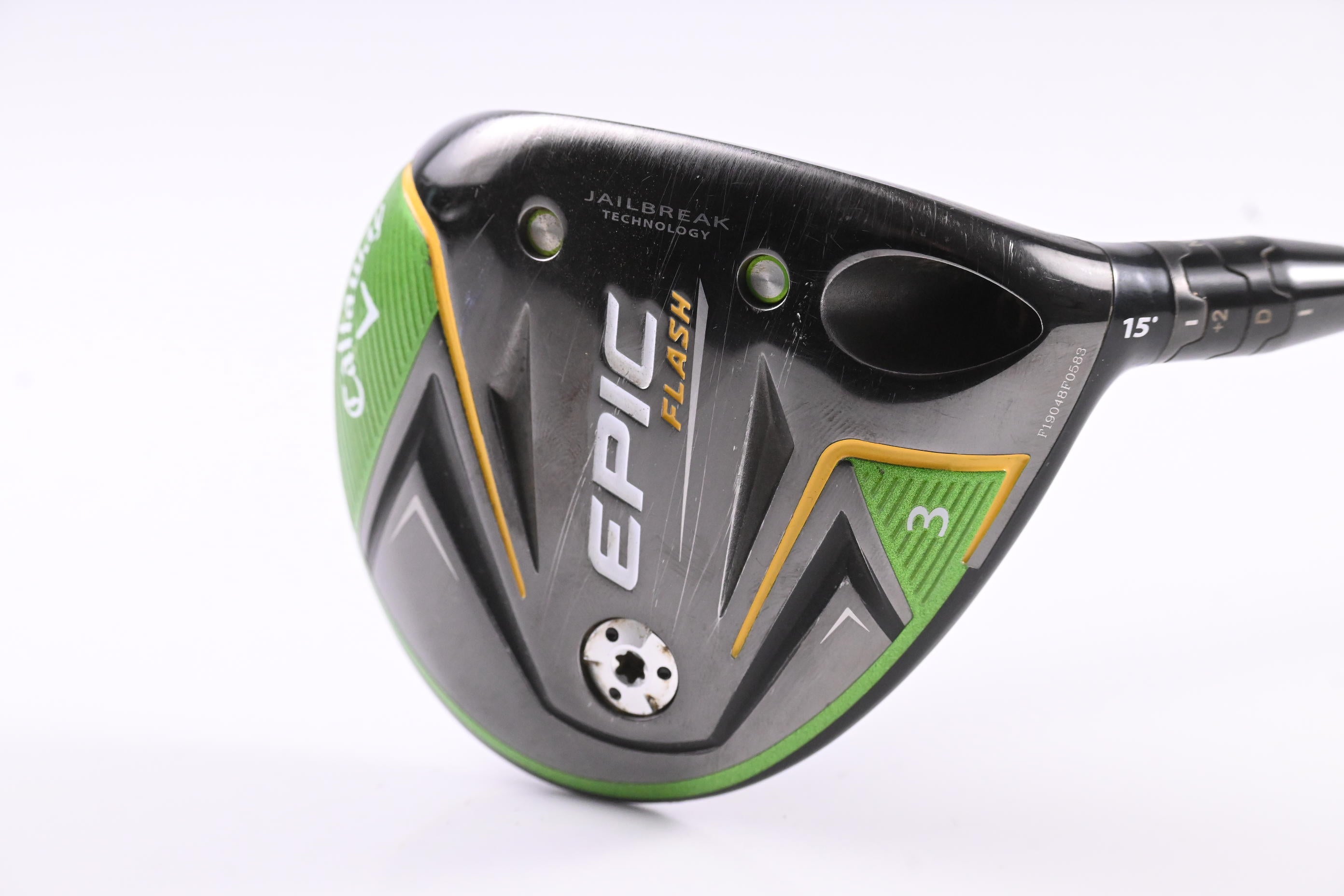 Callaway Epic Flash #3 Wood / 15 Degree / Regular Flex Evenflow Green 45 Shaft