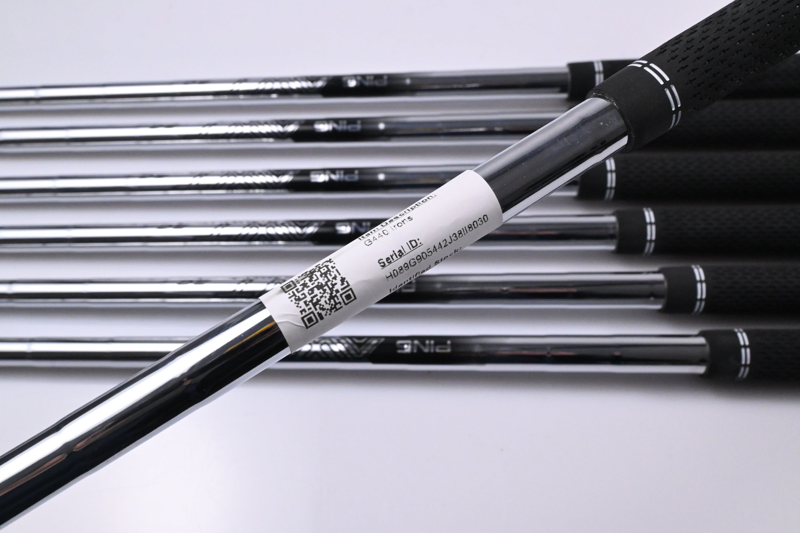 Ping G440 Irons / 6-PW+UW+56 / Blue Dot / Regular Flex Ping AWT 3.0 Shafts