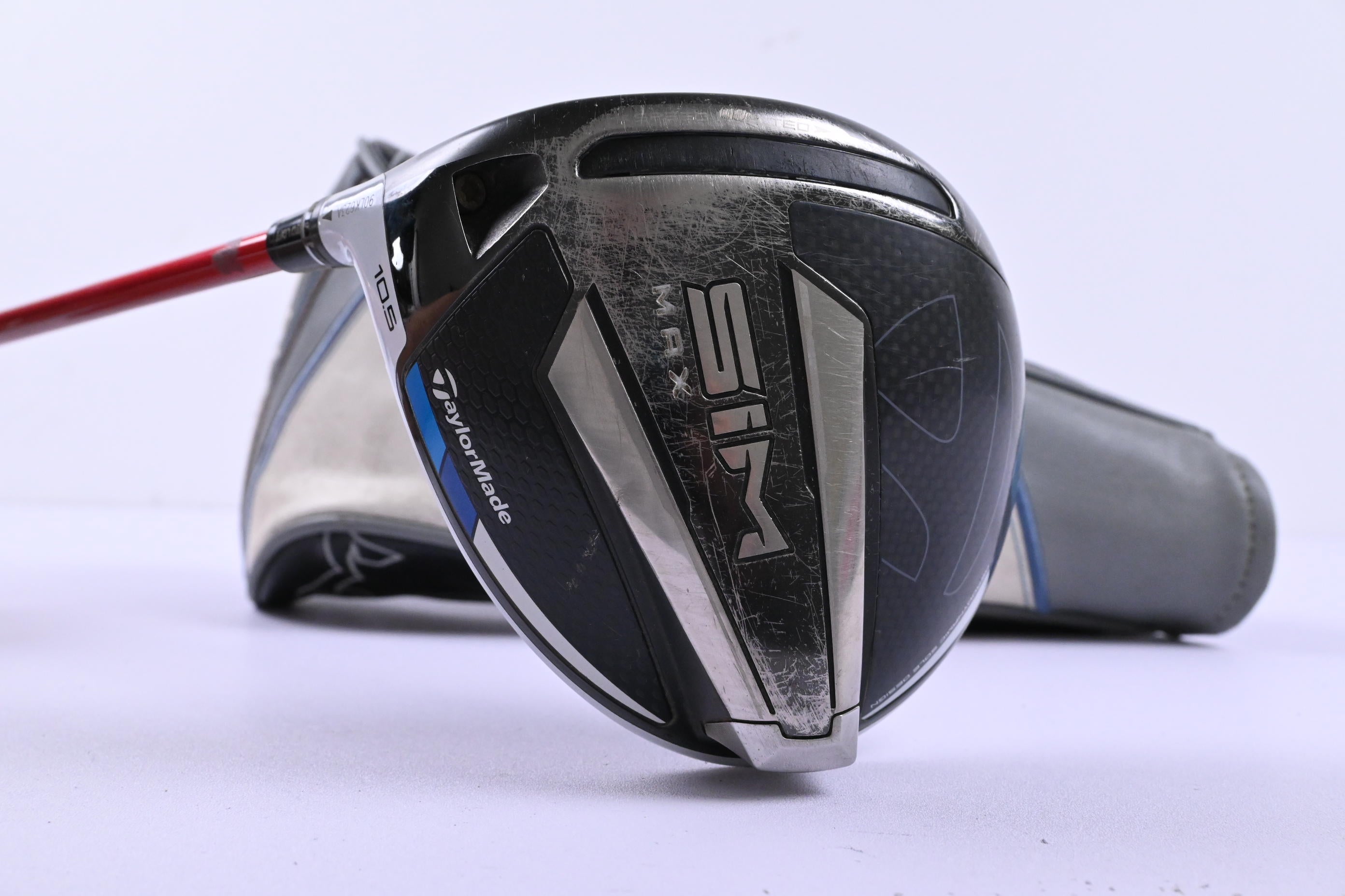 Left Hand Taylormade SIM Max Driver / 10.5 Degree / Regular Flex Ventus 5 Red