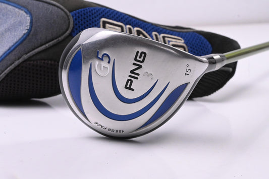Ping G5 #3 Wood / 15 Degree / Stiff Flex Aldila NV Green 75 Shaft