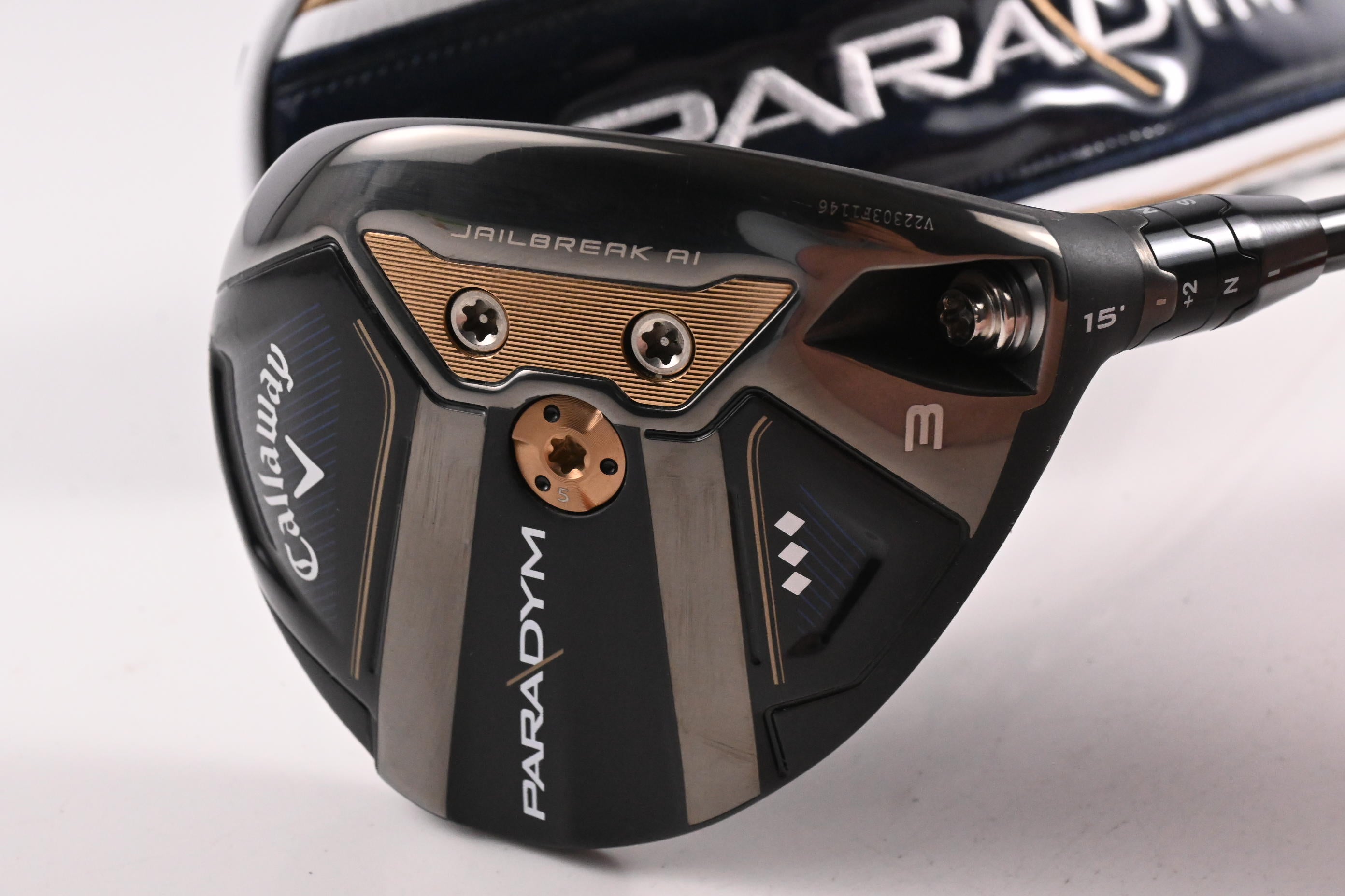 Callaway Paradym Triple Diamond #3 Wood / 15 Degree / Stiff Flex Kai'li White 70
