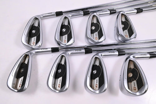 Ping G400 Irons / 4-9i+GW+SW / Silver Dot / Regular Flex Ping AWT 2.0 Shafts