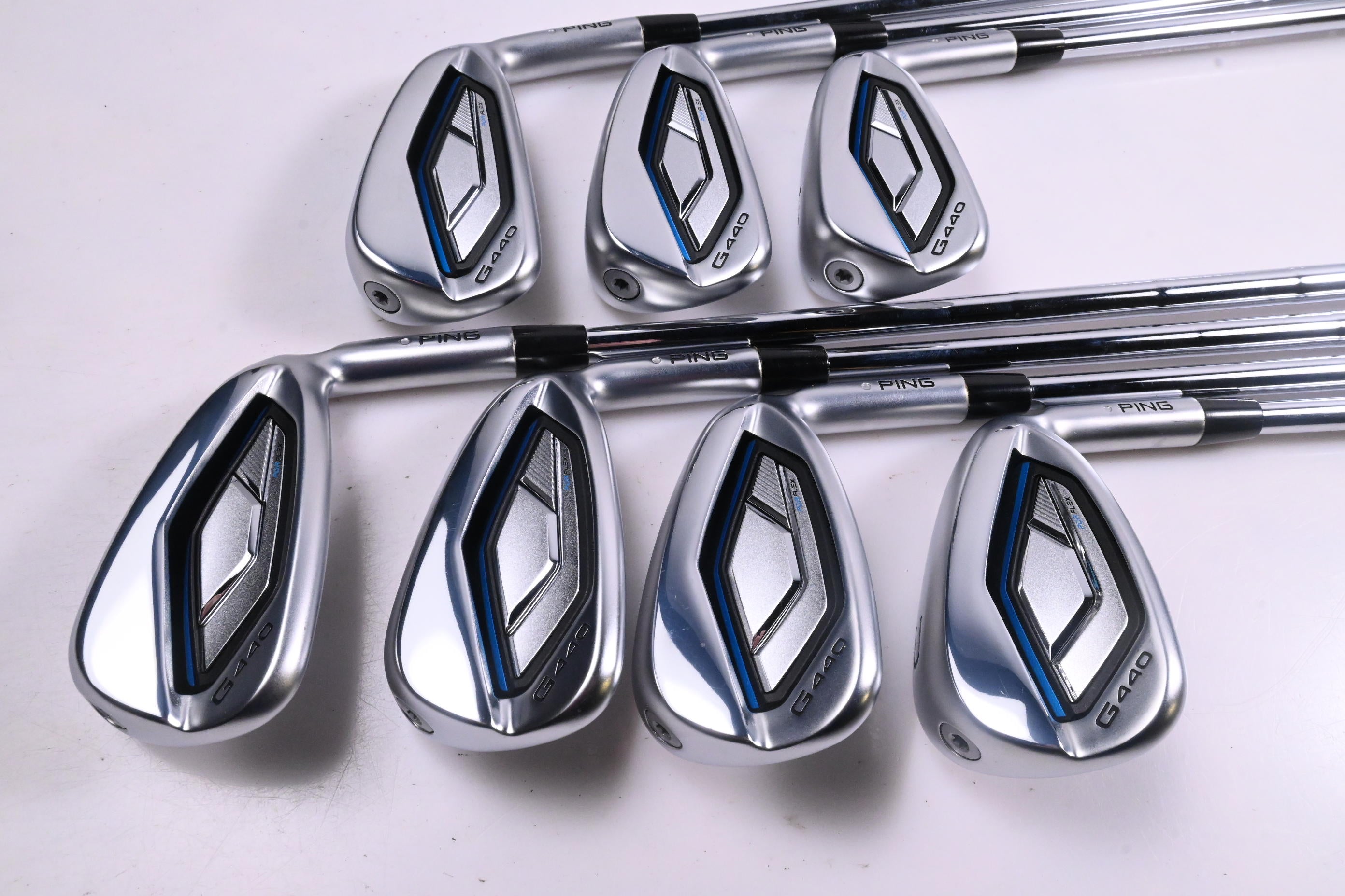 Ping G440 Irons / 5-PW+GW / Siver Dot / X-Flex Dynamic Gold X100 Shafts