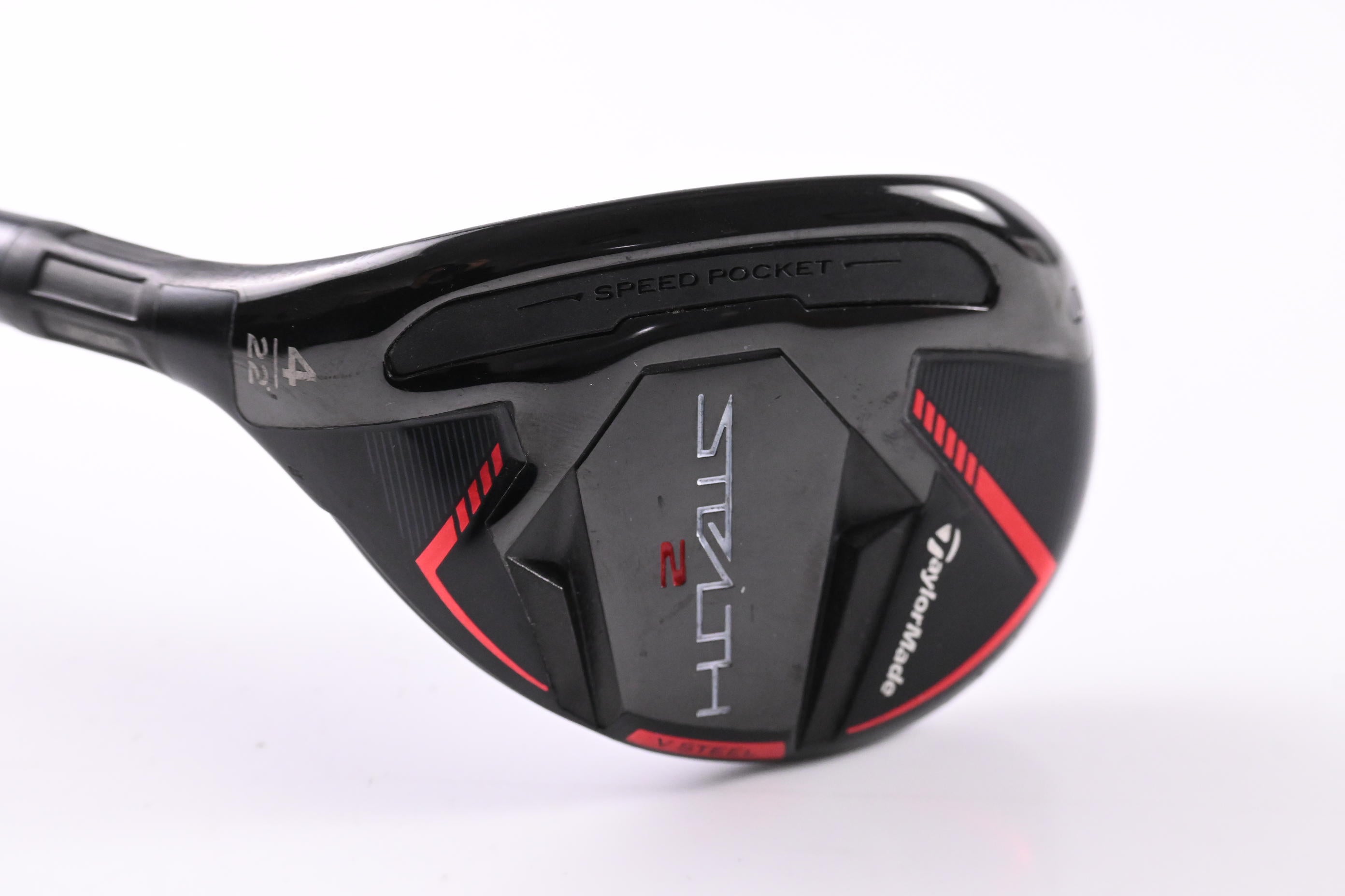 Left Hand Taylormade Stealth 2 #4 Hybrid / 22 Degree / Regular Flex Ventus Red 6