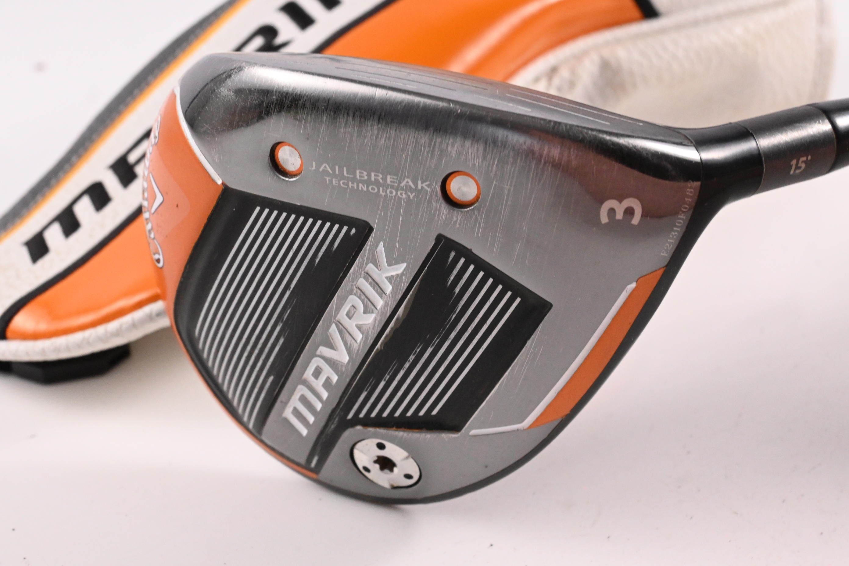 Callaway Mavrik #3 Wood / 15 Degree / Regular Flex HZRDUS T800 Orange 65 Shaft