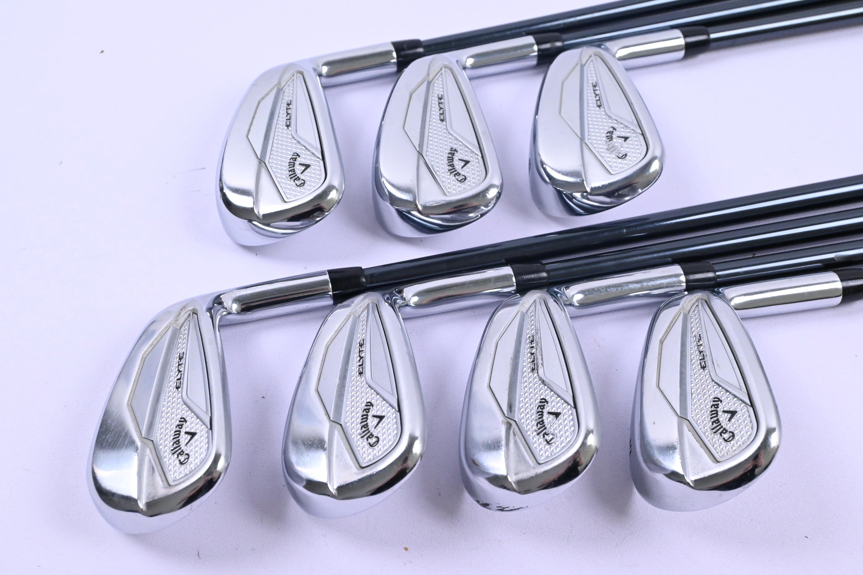 Callaway Elyte Irons / 6-PW+GW+AW / Regular Flex Recoil HDC Dart 80 Shafts