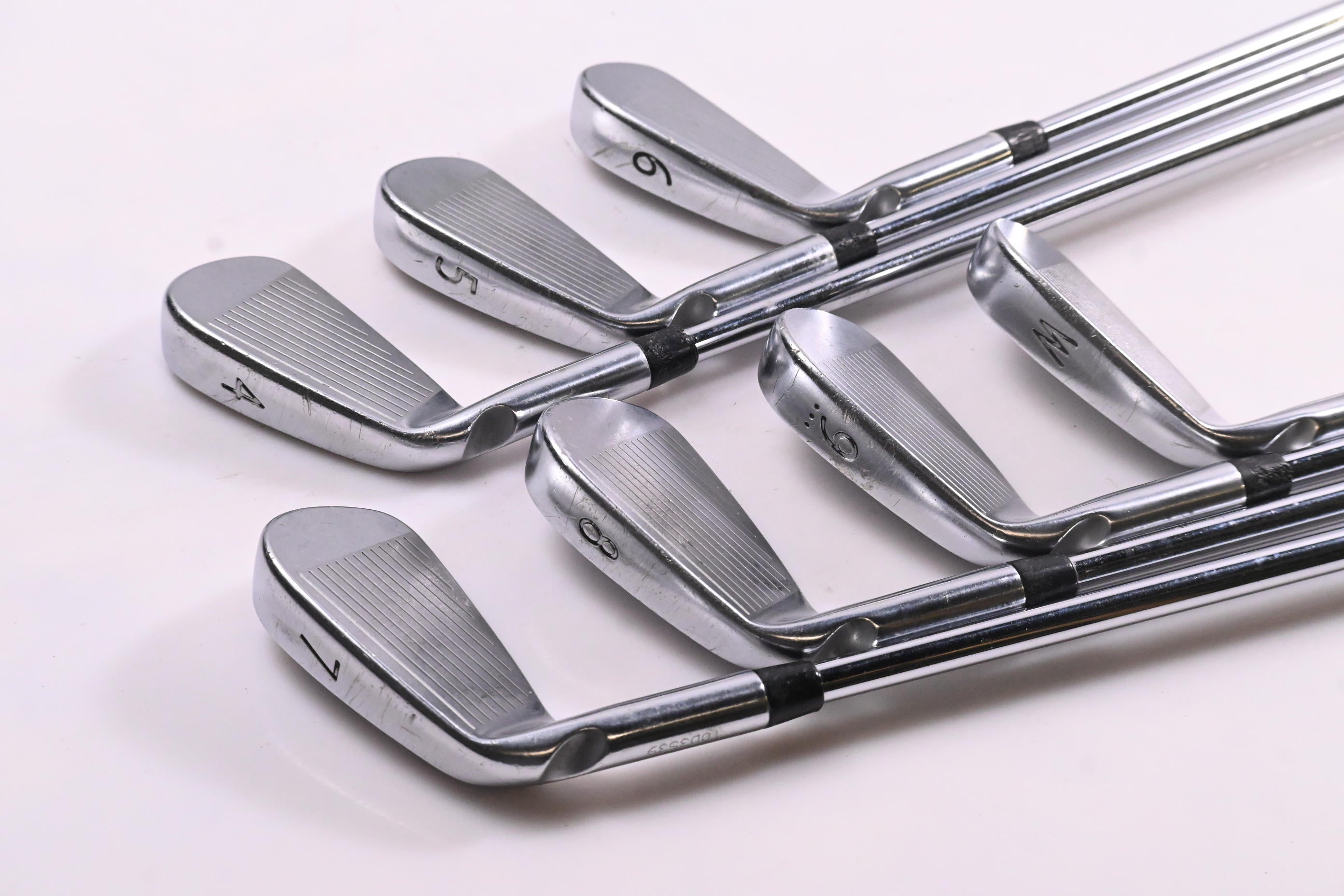 Ping S55 Irons / 4-PW / Blue Dot / Stiff Flex Dynamic Gold S300 Shafts