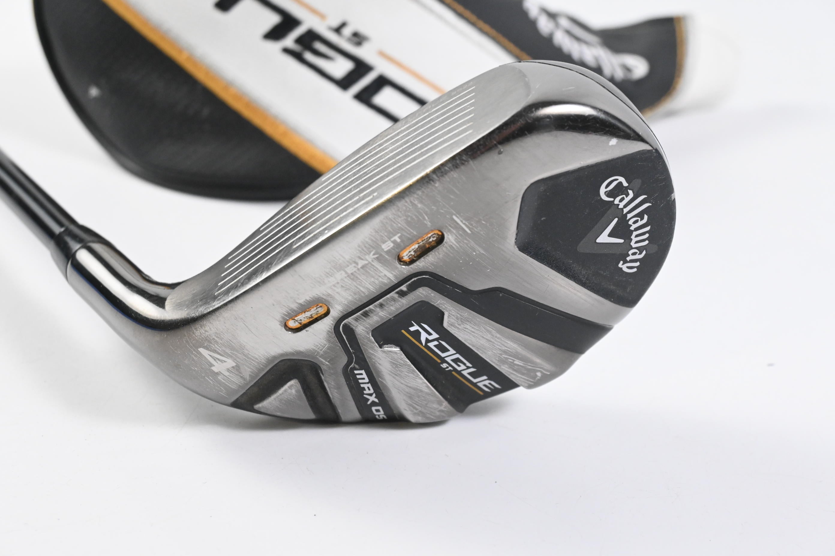 Left Hand Callaway Rogue ST Max OS #4 Hybrid / 21 Degree / Regular Flex Tensei