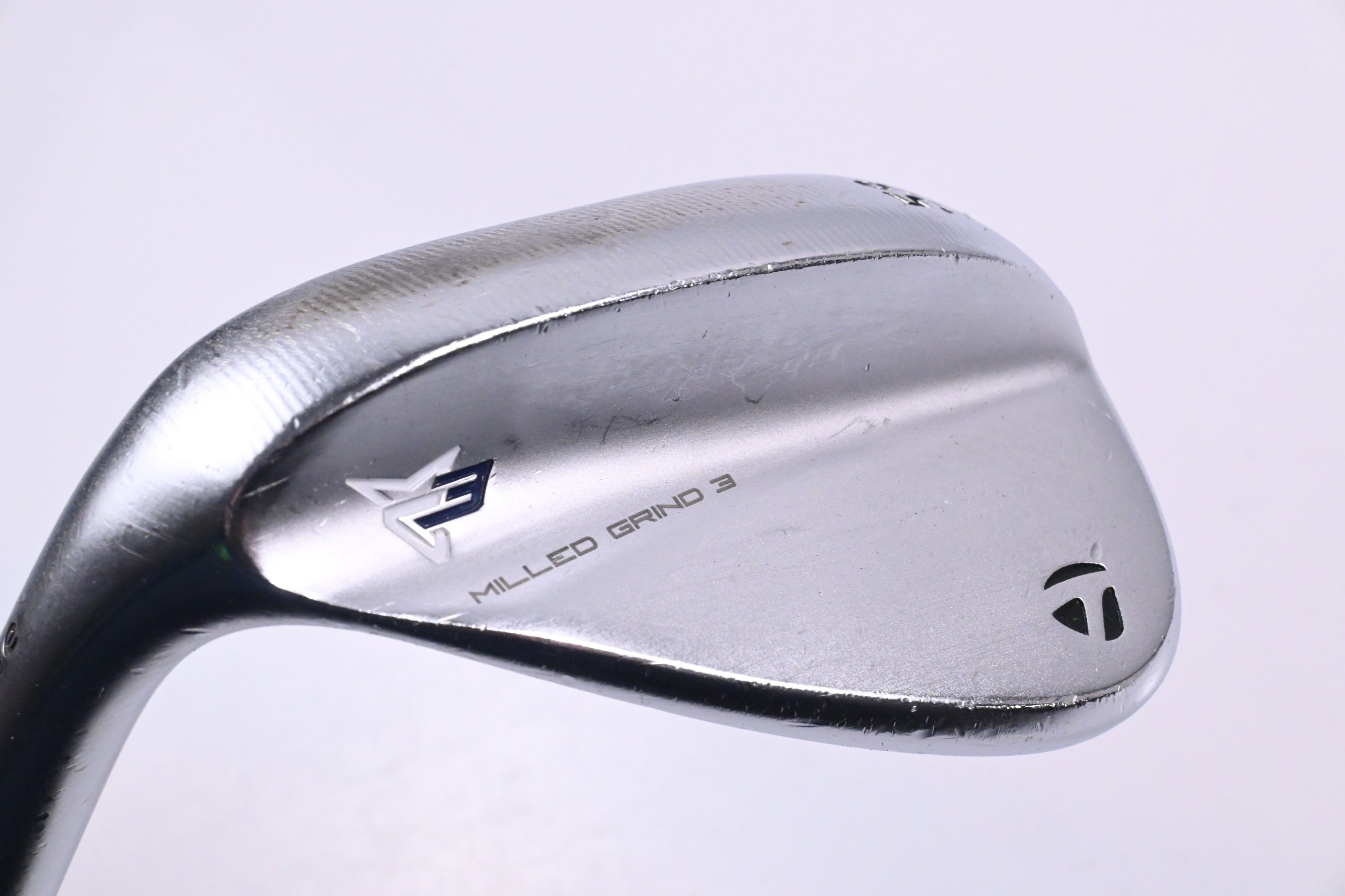 Left Hand Taylormade Milled Grind 3 Chrome Lob Wedge / Stiff Flex Dynamic Gold