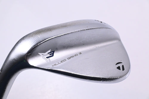 Left Hand Taylormade Milled Grind 3 Chrome Lob Wedge / Stiff Flex Dynamic Gold