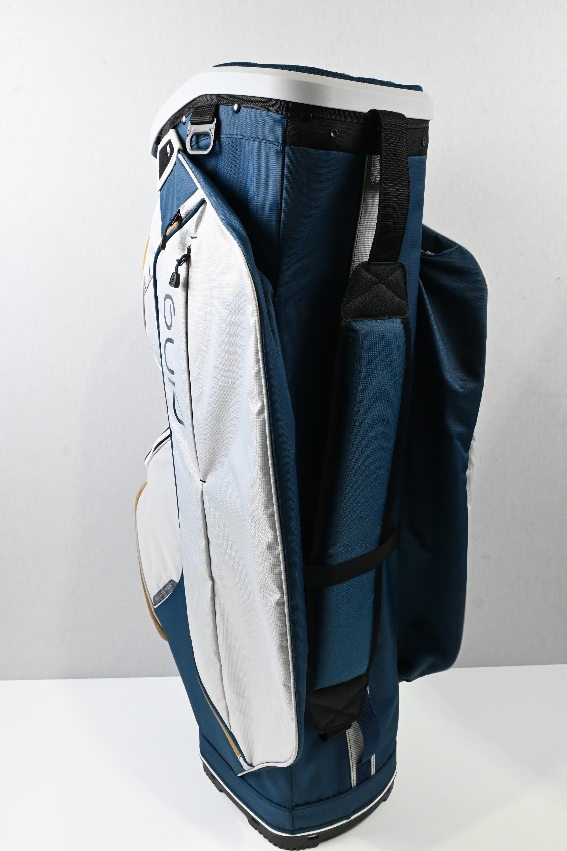 Ping Traverse Cart Bag / 14-Way / White, Blue, Gold