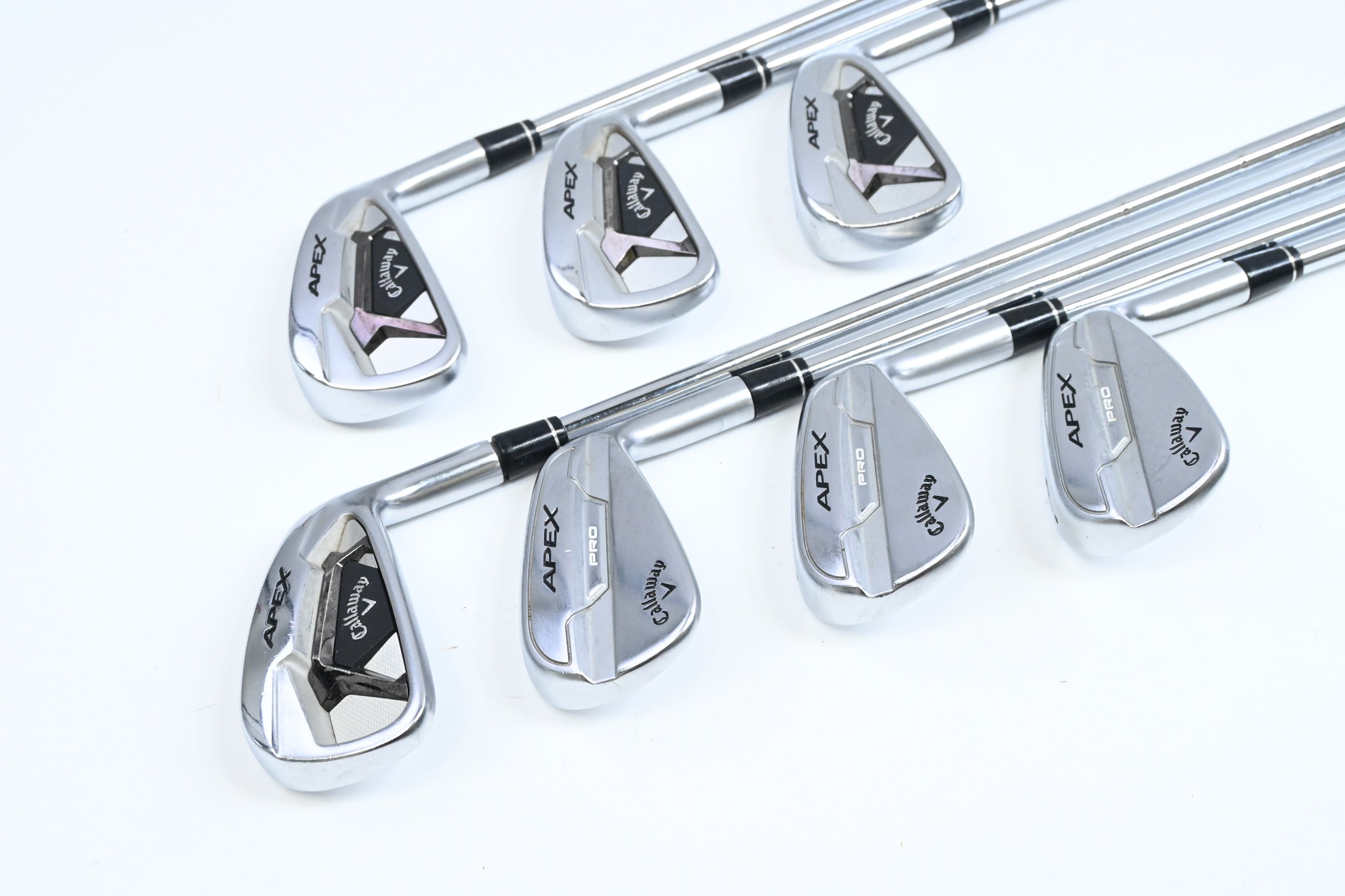 Callaway Apex/Apex Pro 21 Combo Irons / 4-PW / Stiff Flex Elevate Tour Shafts