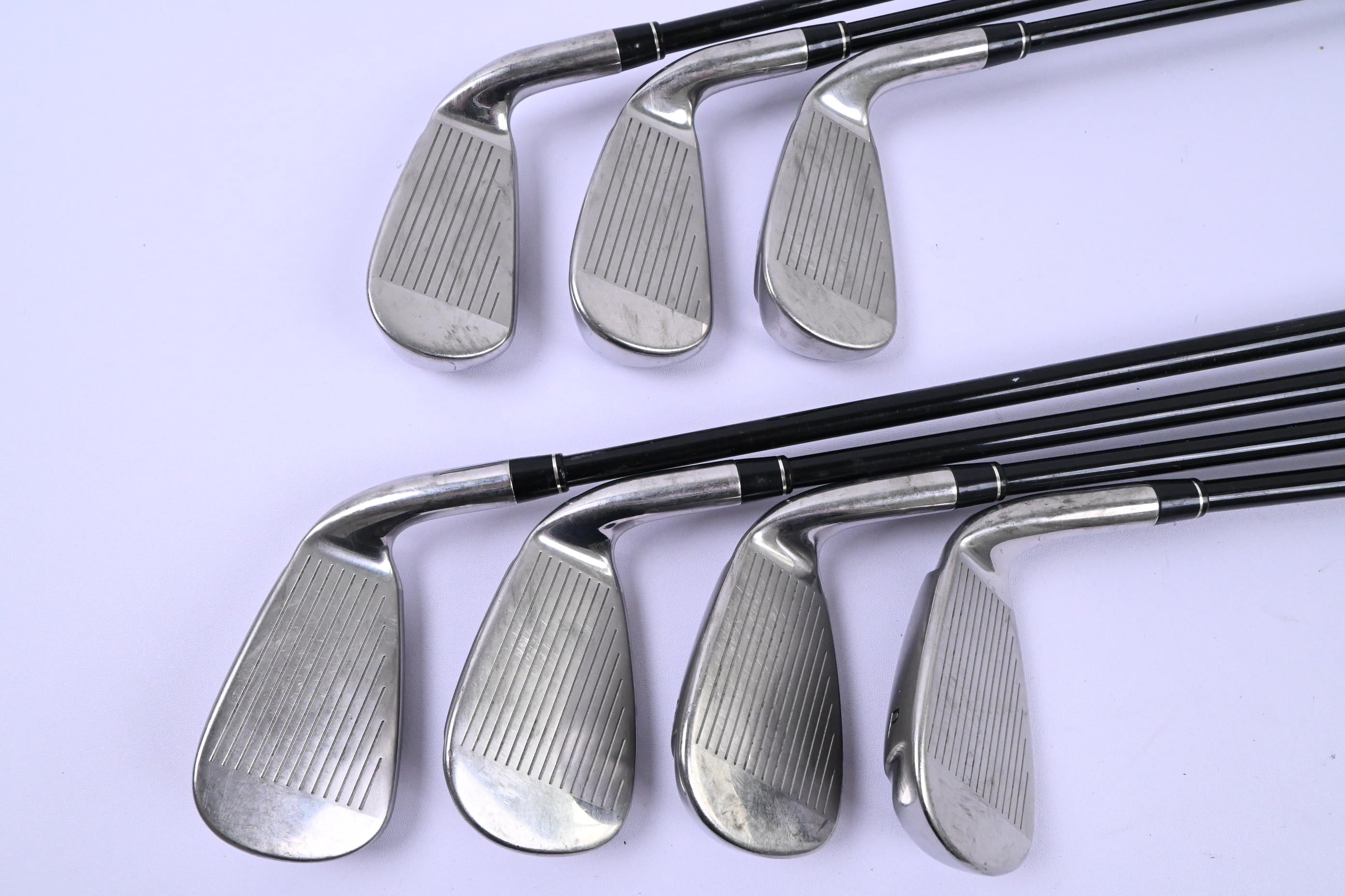 Left Hand Taylormade Burner Superlaunch Irons / 4-PW / Regular Flex REAX 60