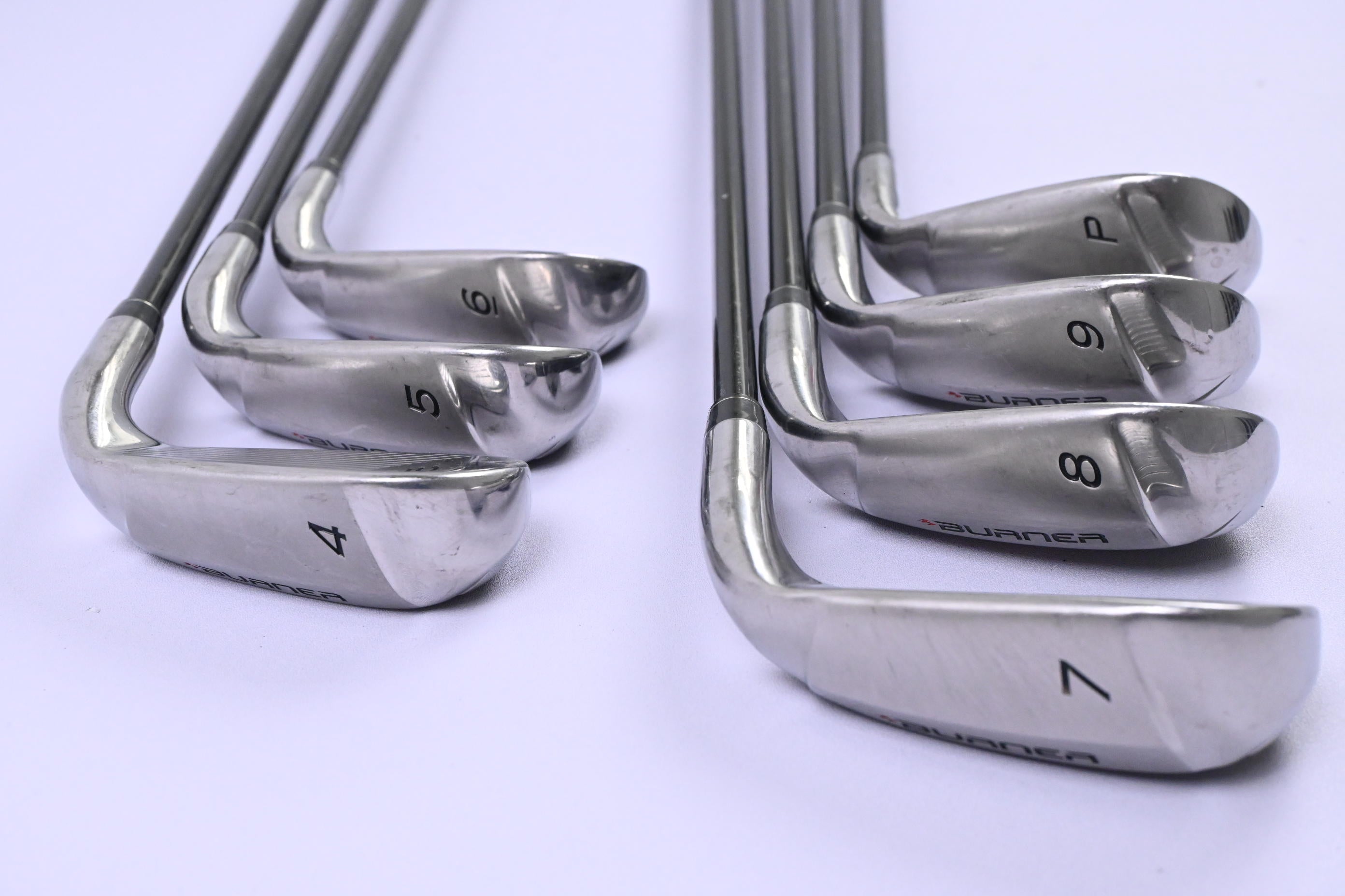 Left Hand Taylormade Burner Superlaunch Irons / 4-PW / Regular Flex REAX 60
