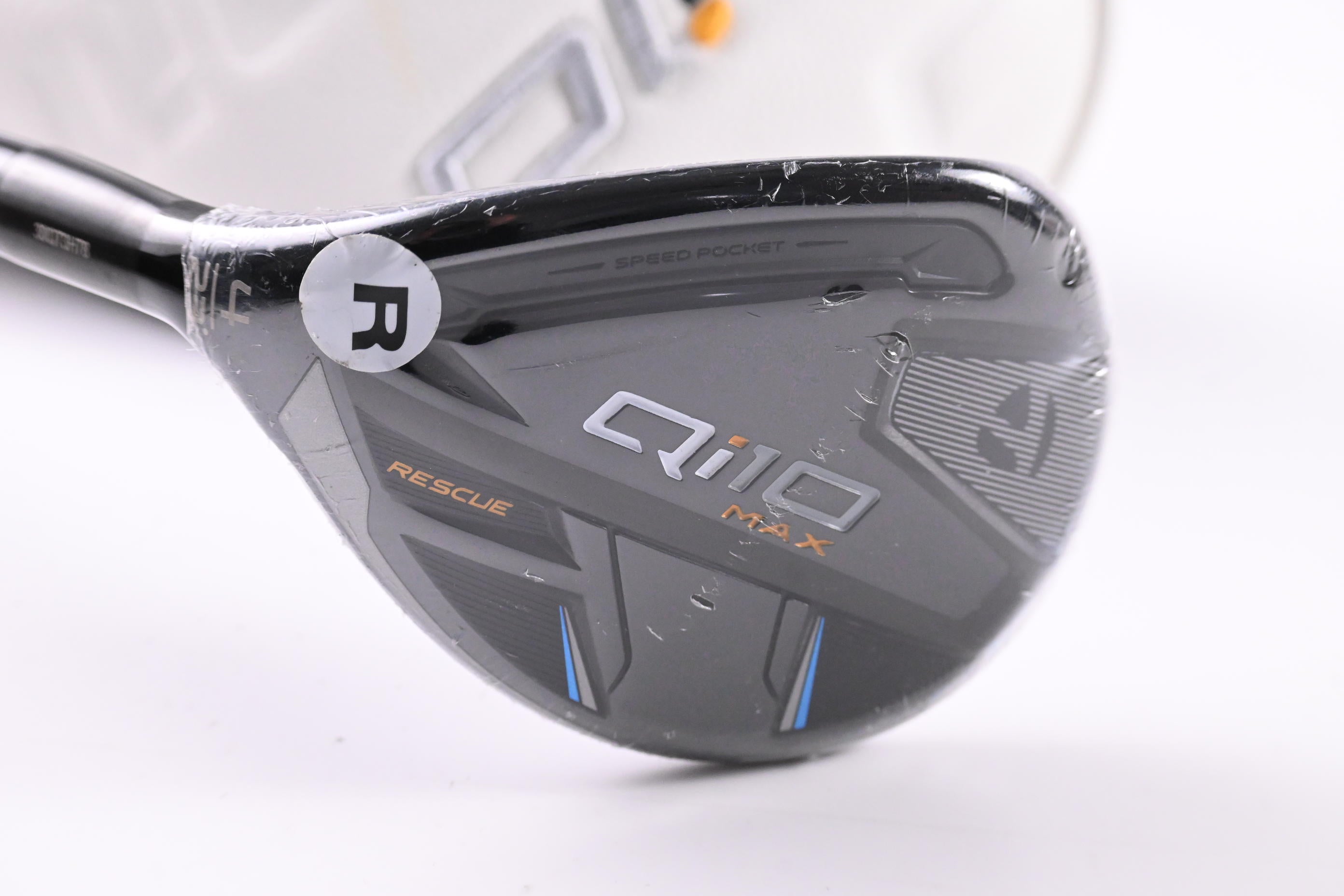 Left Hand Taylormade Qi10 Max #4 Hybrid / 22 Degree / Regular Flex Speeder NX 50
