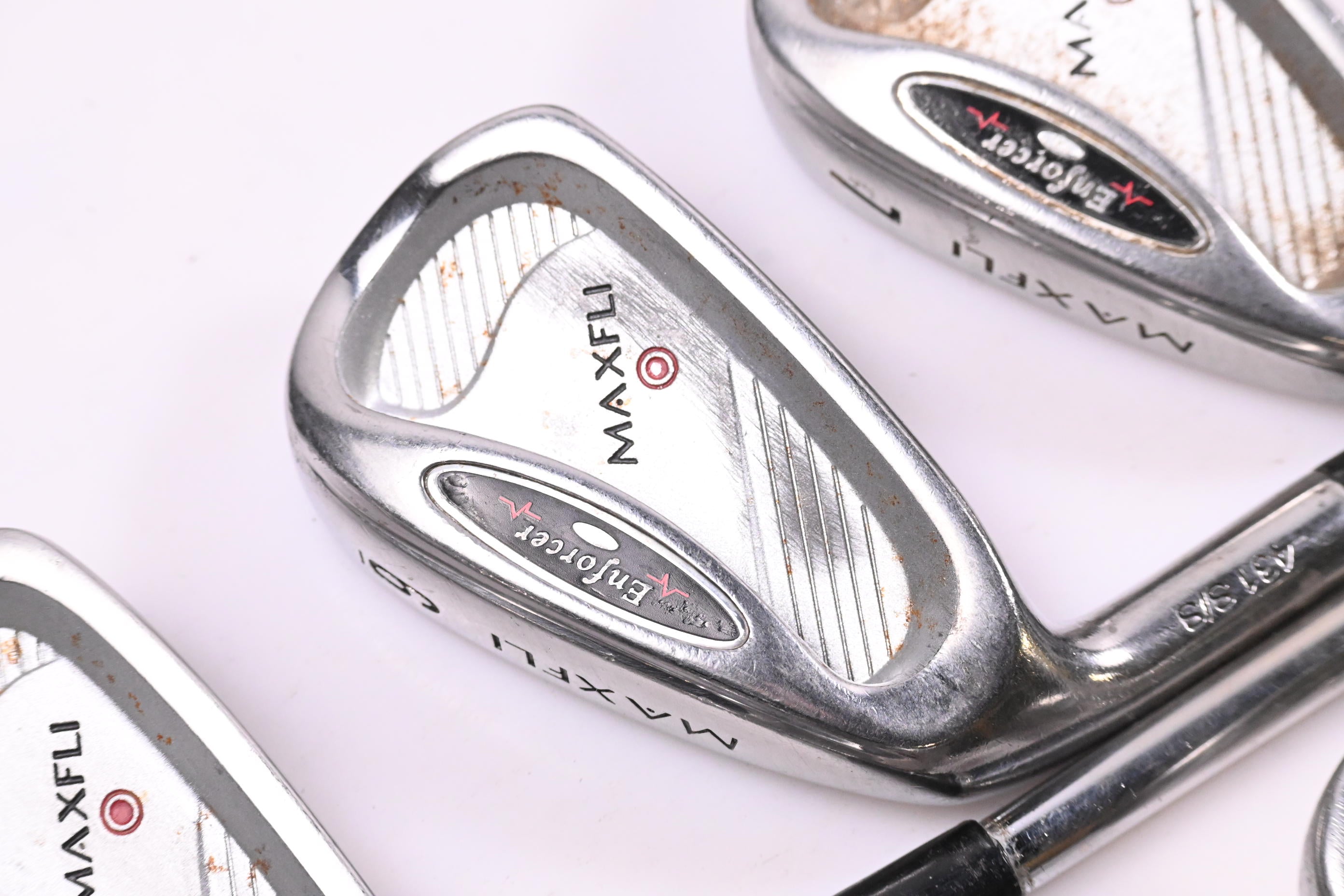 Left Hand Maxfli Enforcer Irons / 5-PW+SW / Regular Flex Maxfli Shafts