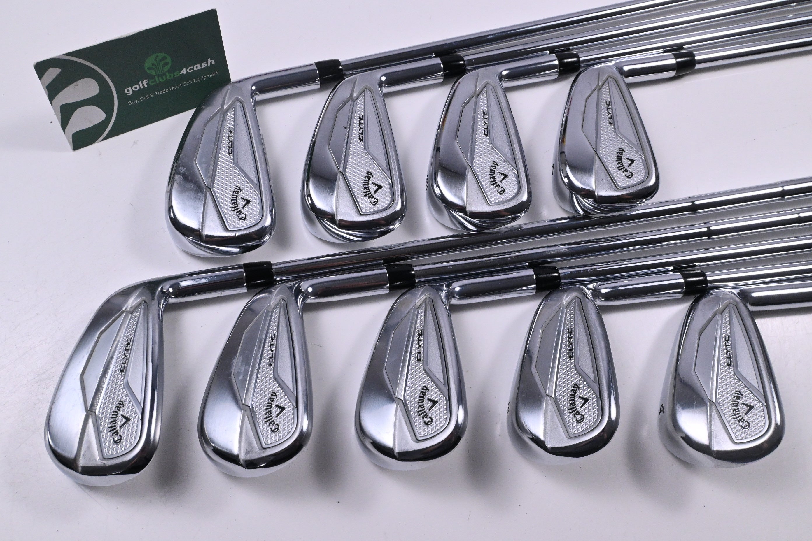 Callaway Elyte Irons / 4-PW+GW+AW / Regular Flex Dynamic Gold Mid 90 R300 Shafts