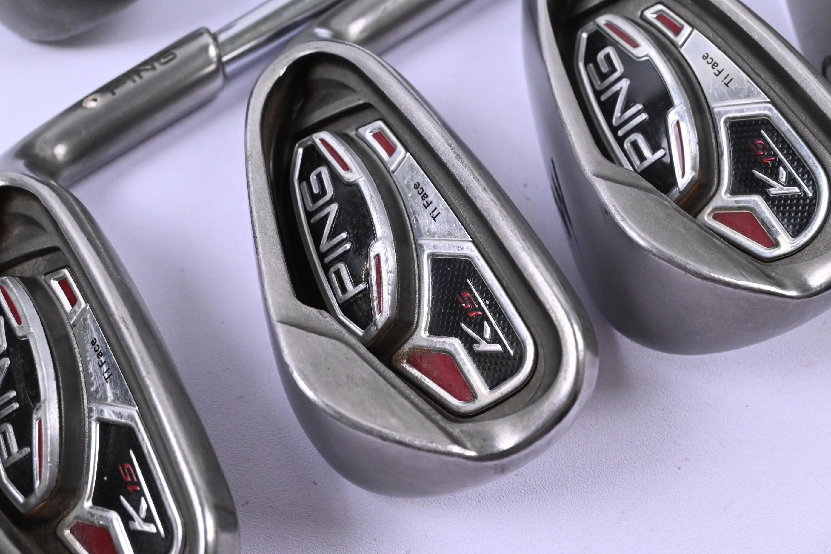 Ping K15 Irons / 5-PW+SW / White Dot / Regular Flex Ping AWT Shafts