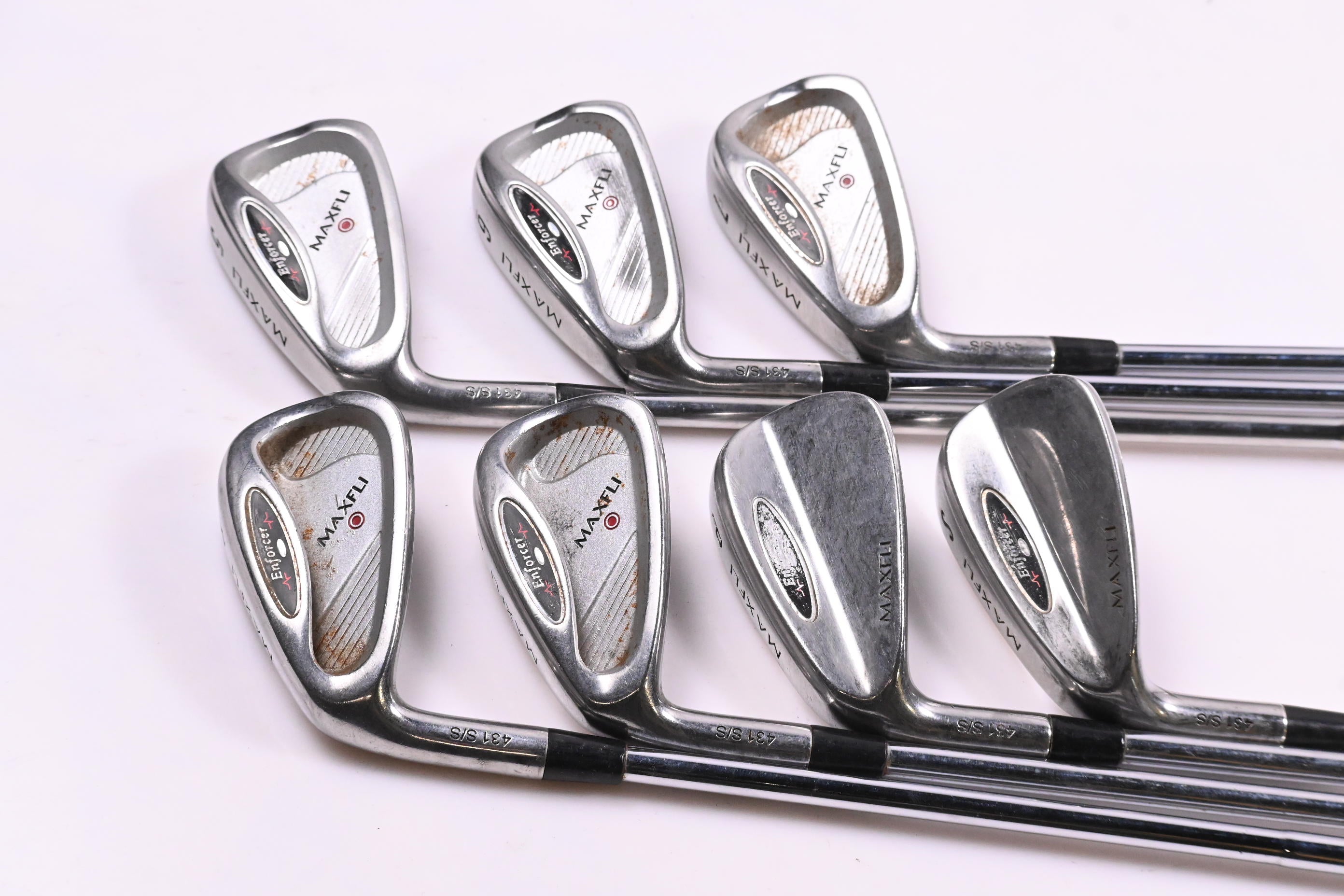 Left Hand Maxfli Enforcer Irons / 5-PW+SW / Regular Flex Maxfli Shafts