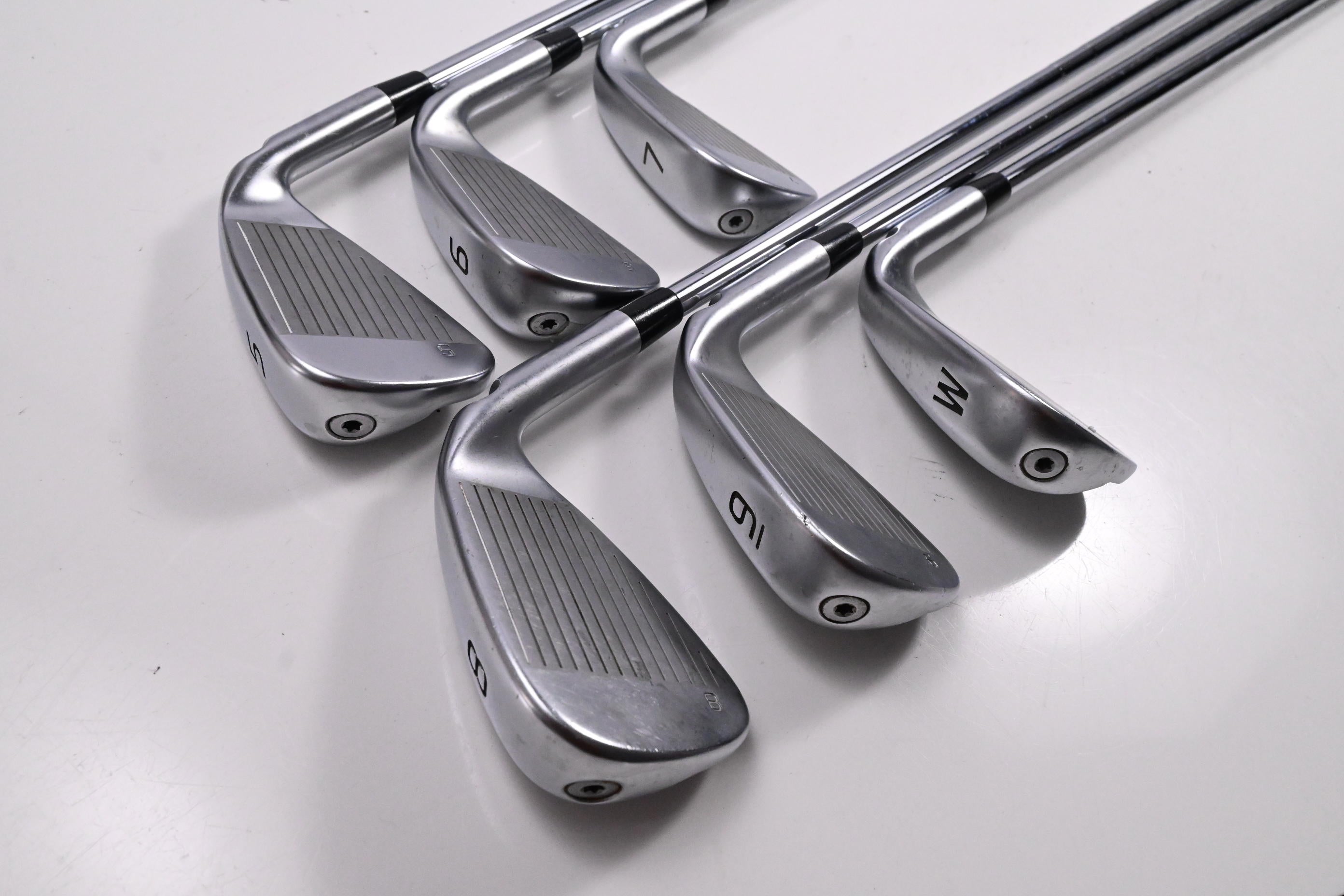 Left Hand Ping G430 Irons / 5-PW / Blue Dot / Regular Flex Ping AWT 2.0 Shafts