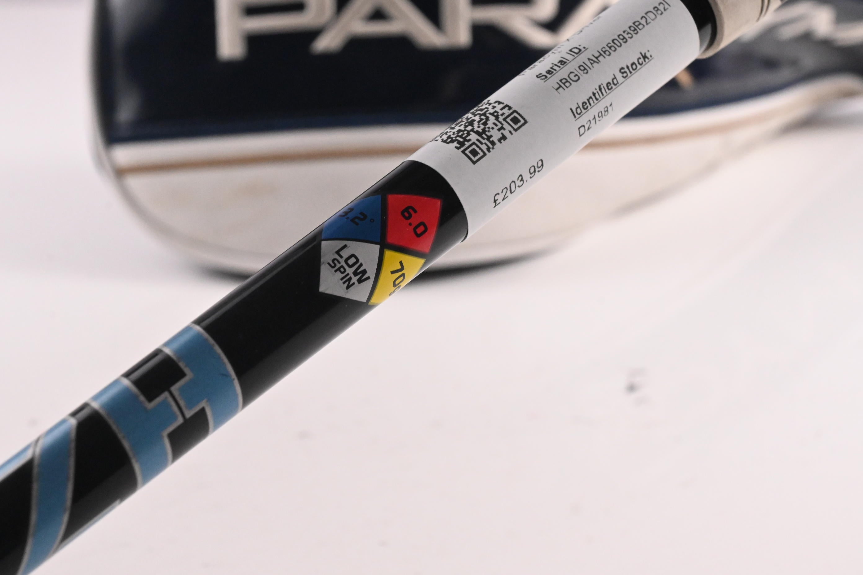 Callaway Paradym X Driver / 12 Degree / Stiff Flex HZRDUS RDX Smoke Blue 70