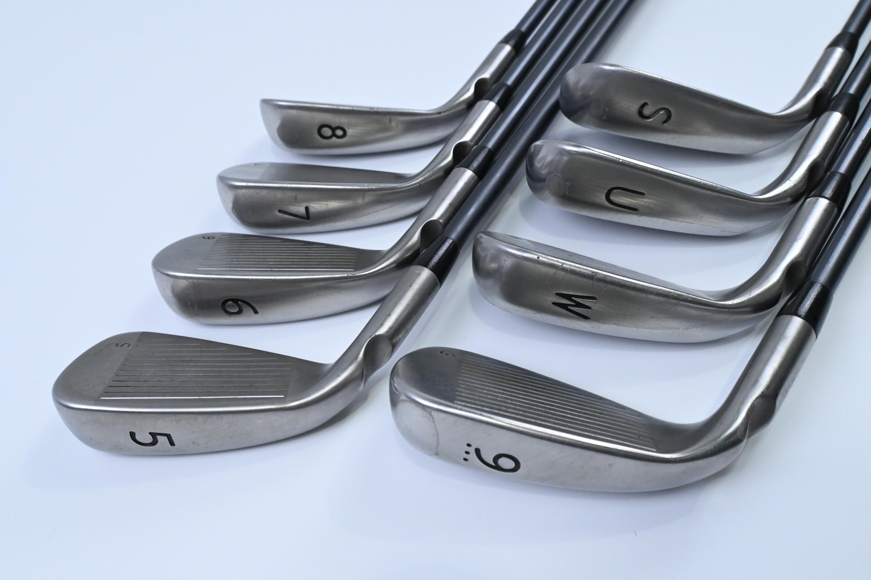 Ping G Series Irons / 5-PW+UW+SW / Blue Dot / Senior Flex Ping CFS 65 Shafts