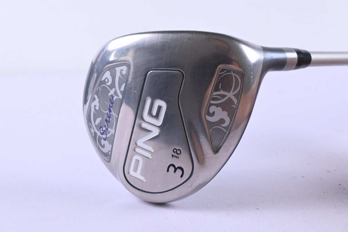 Ladies Ping Serene #3 Wood / 18 Degree / Ladies Flex Ping ULT 210 Shaft