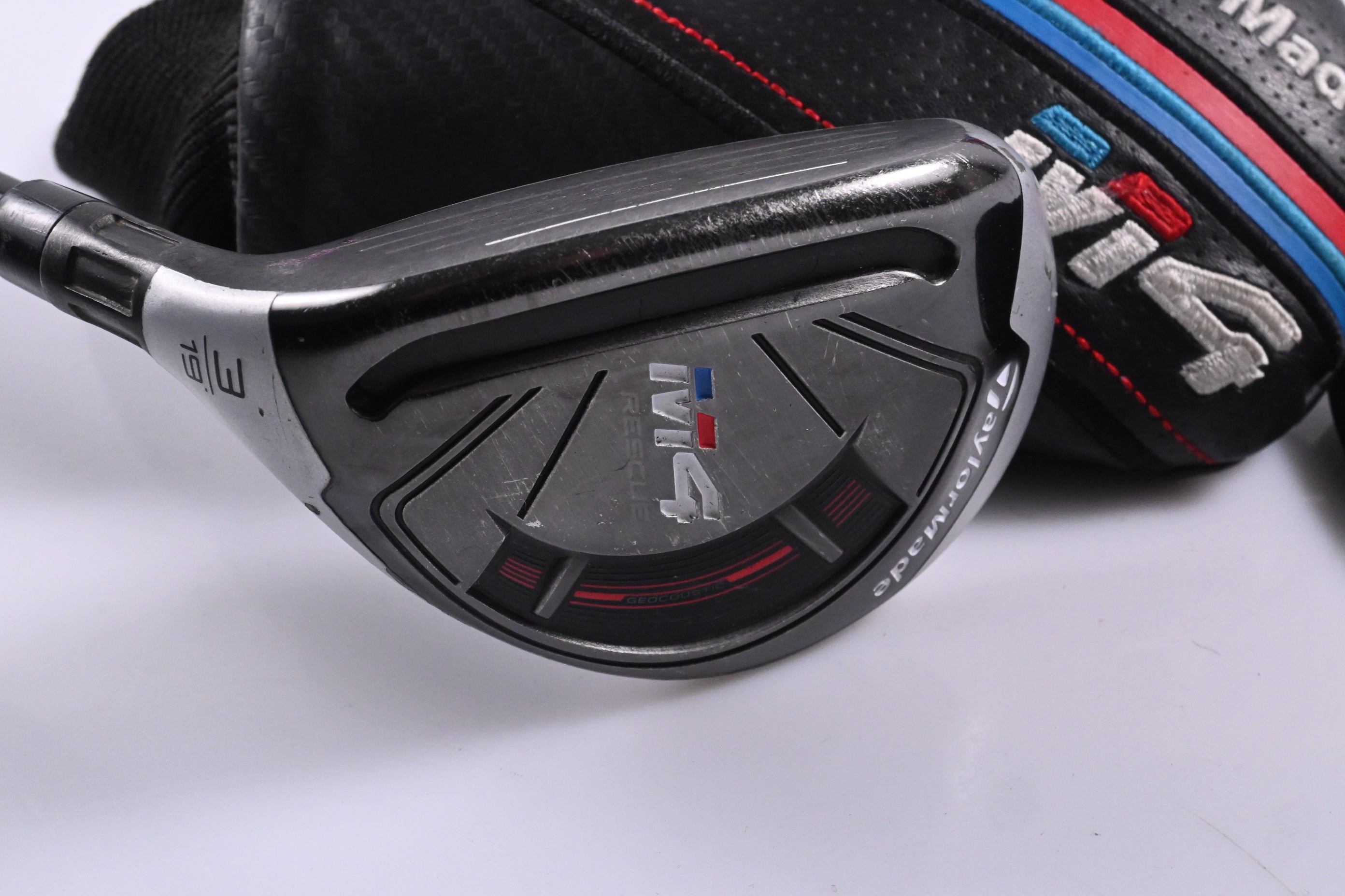 Left Hand Taylormade M4 #3 Hybrid / 19 Degree / Senior Flex Fujikura Atmos Red 5
