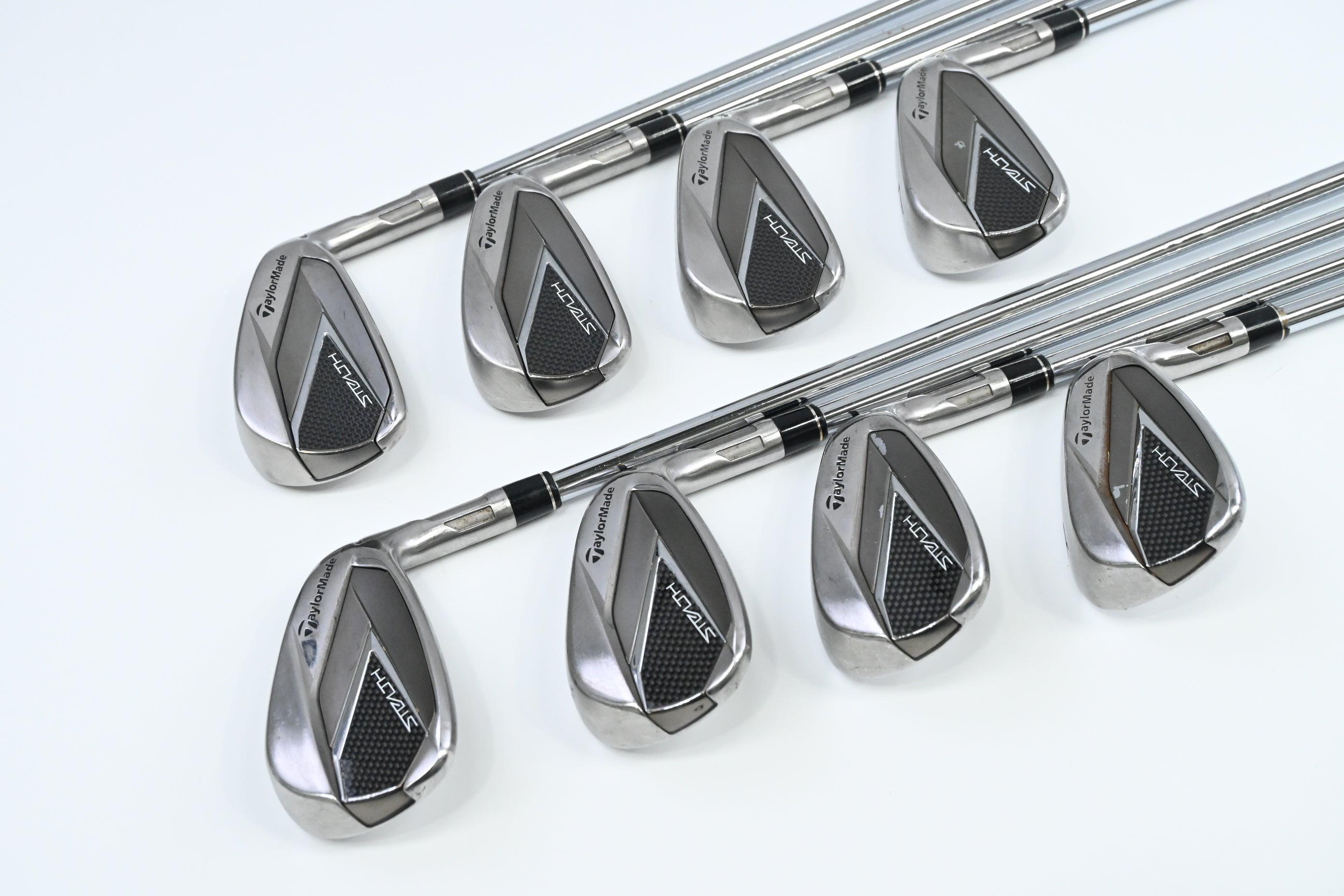 Taylormade Stealth Irons / 4-PW+AW / Regular Flex KBS Max MT 85 Shafts