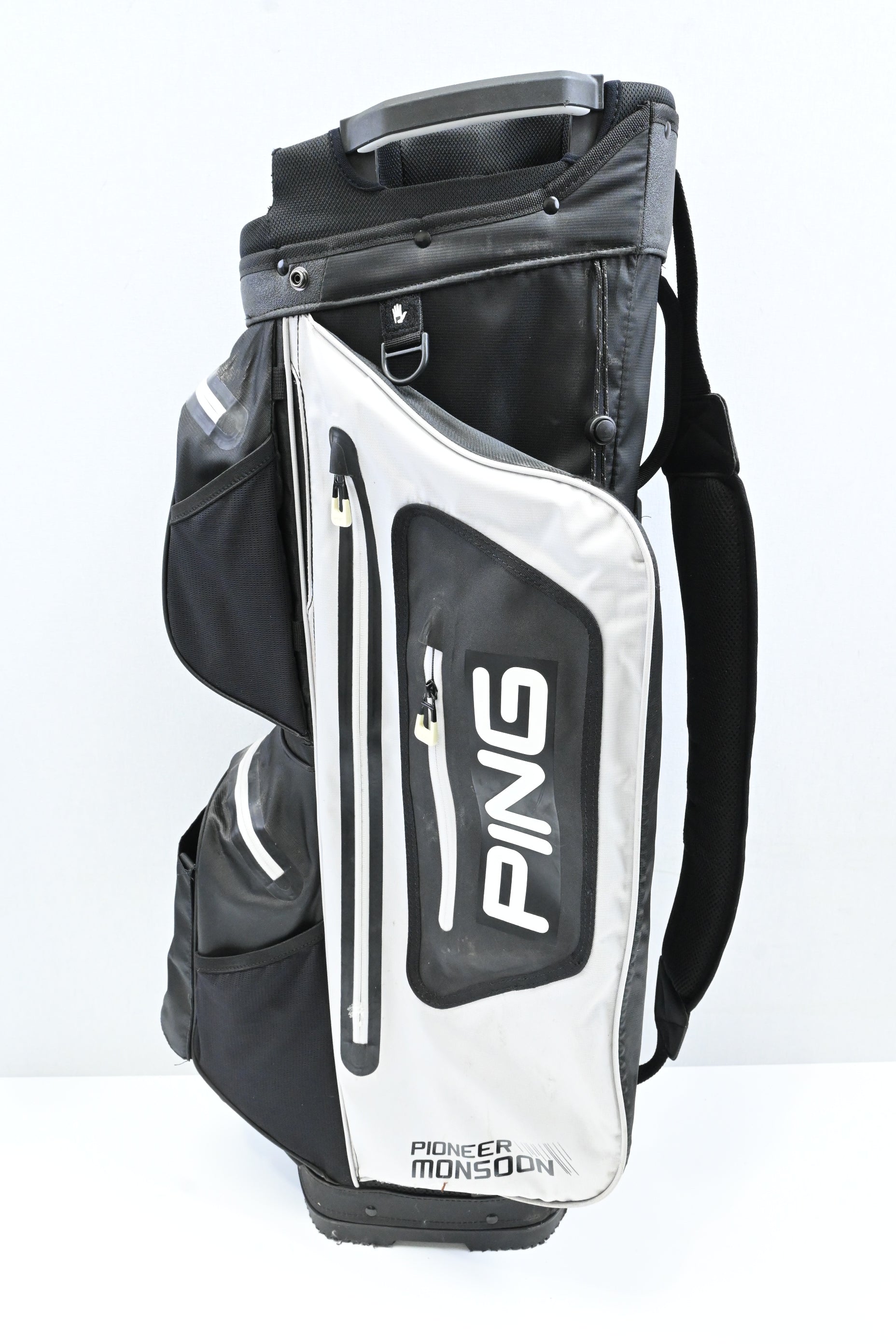 Ping Pioneer Monsoon Cart Bag / 14-Way / Black, White