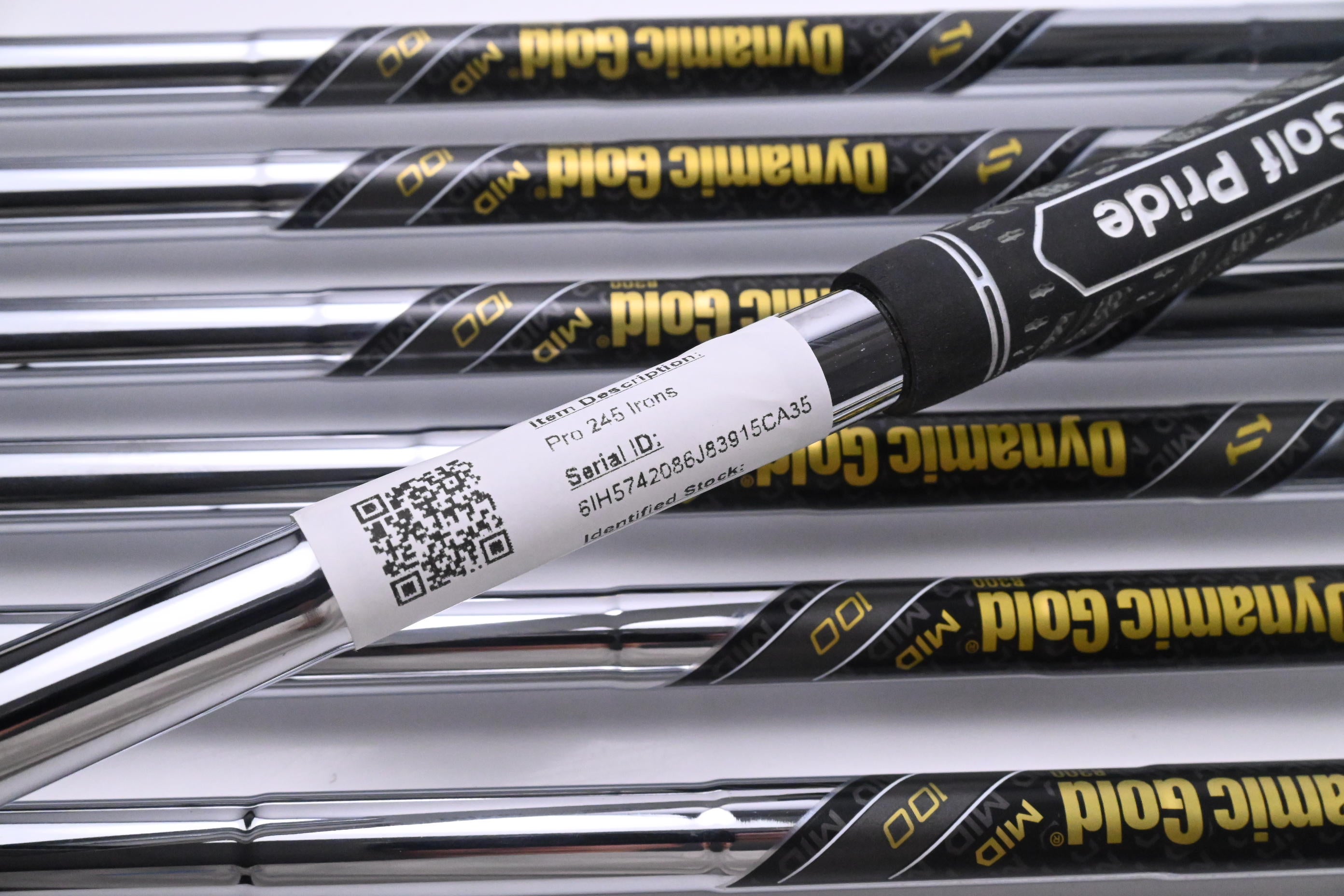 Mizuno Pro 245 Irons / 4-PW / Regular Flex Dynamic Gold 100 R300 Shafts