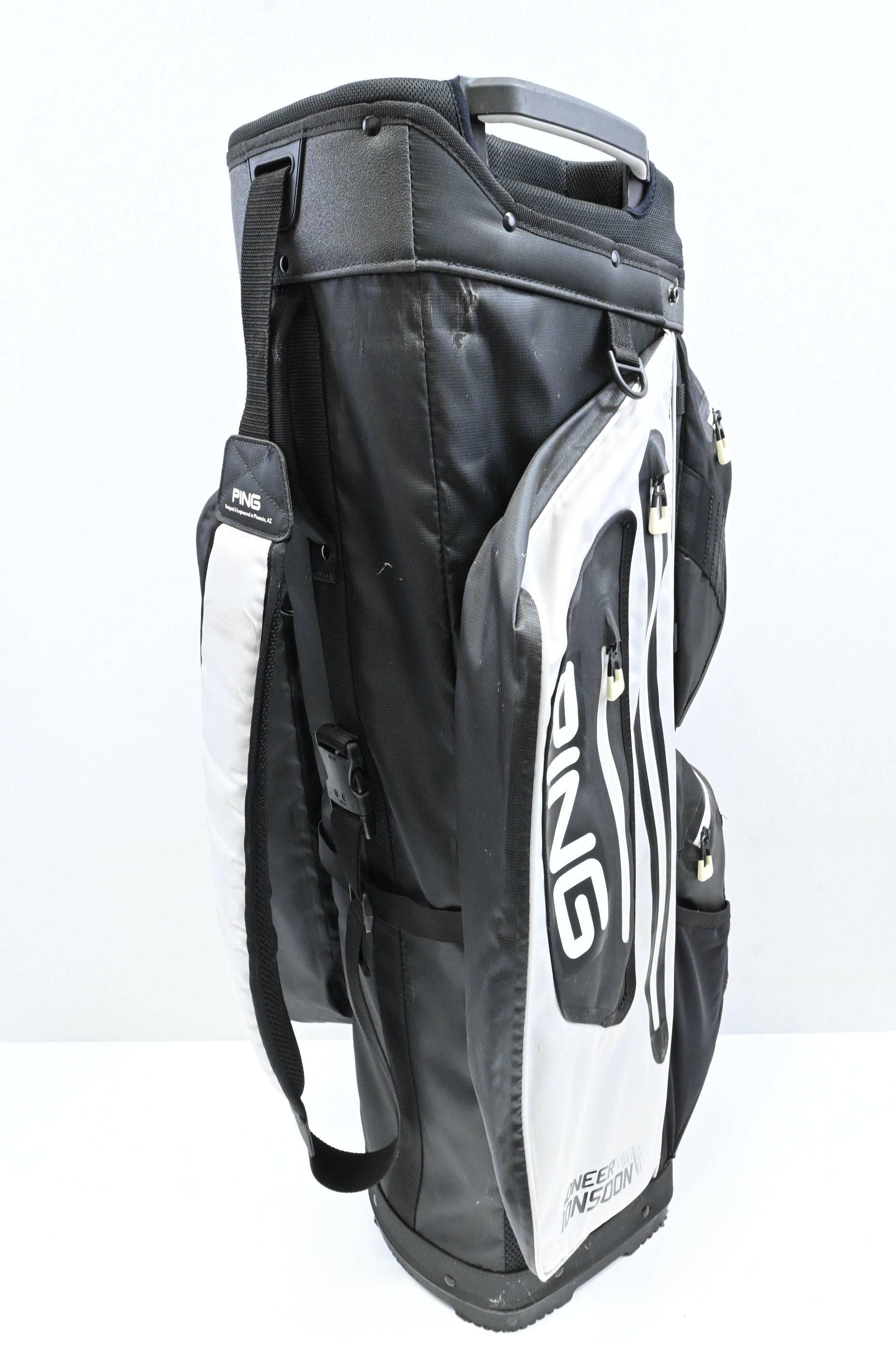 Ping Pioneer Monsoon Cart Bag / 14-Way / Black, White