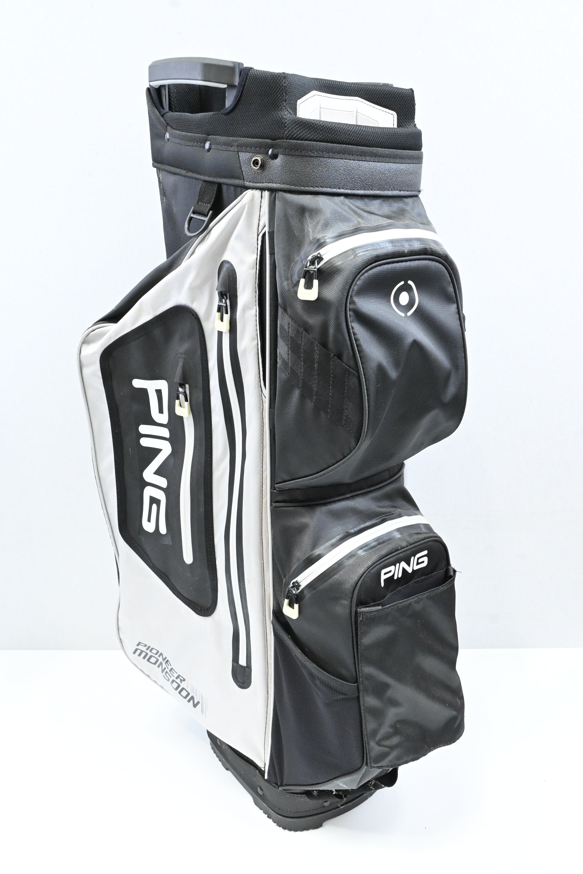 Ping Pioneer Monsoon Cart Bag / 14-Way / Black, White
