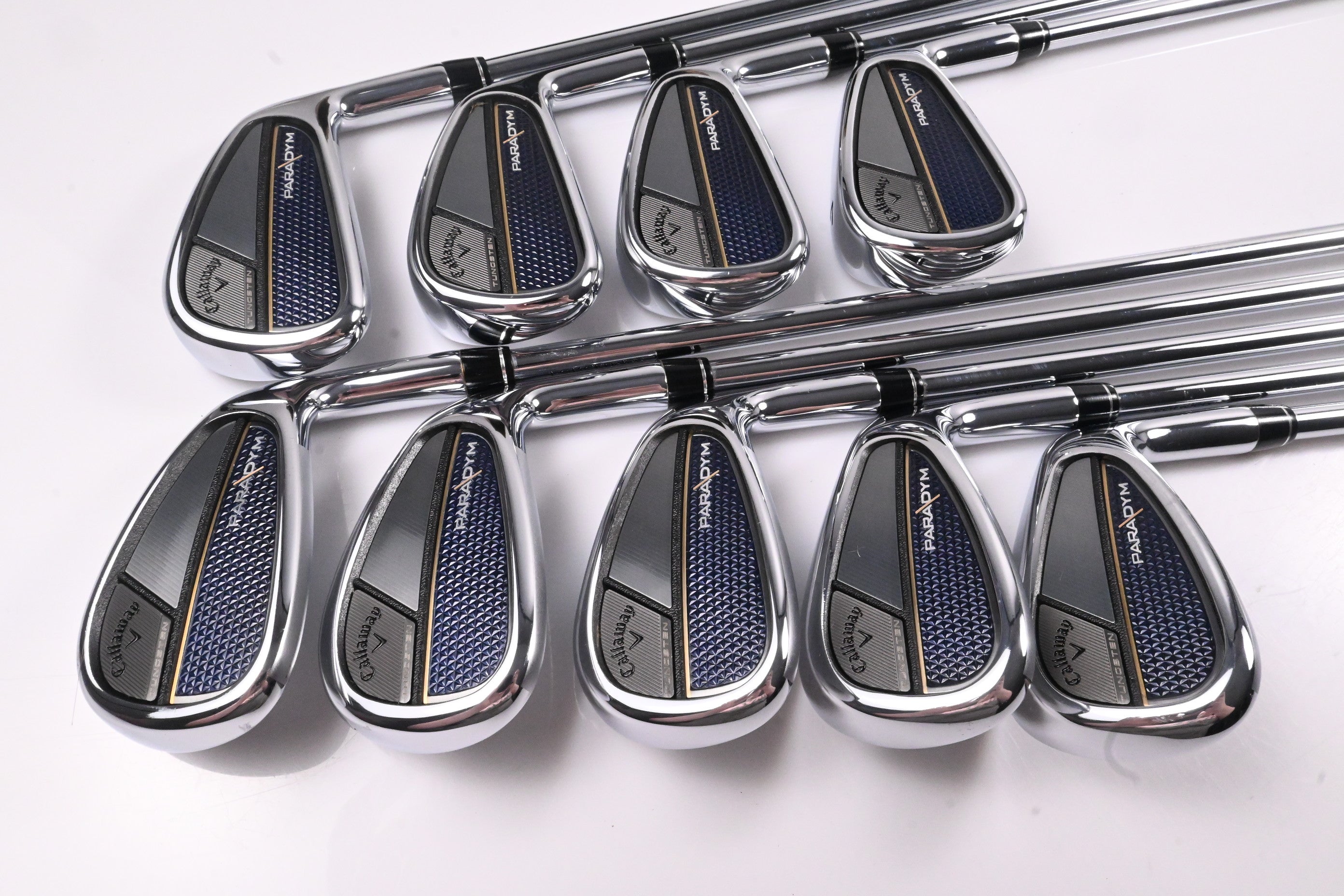 Callaway Paradym Irons / 4-PW+AW+52° / Regular Flex Elevate MPH 85 Shafts