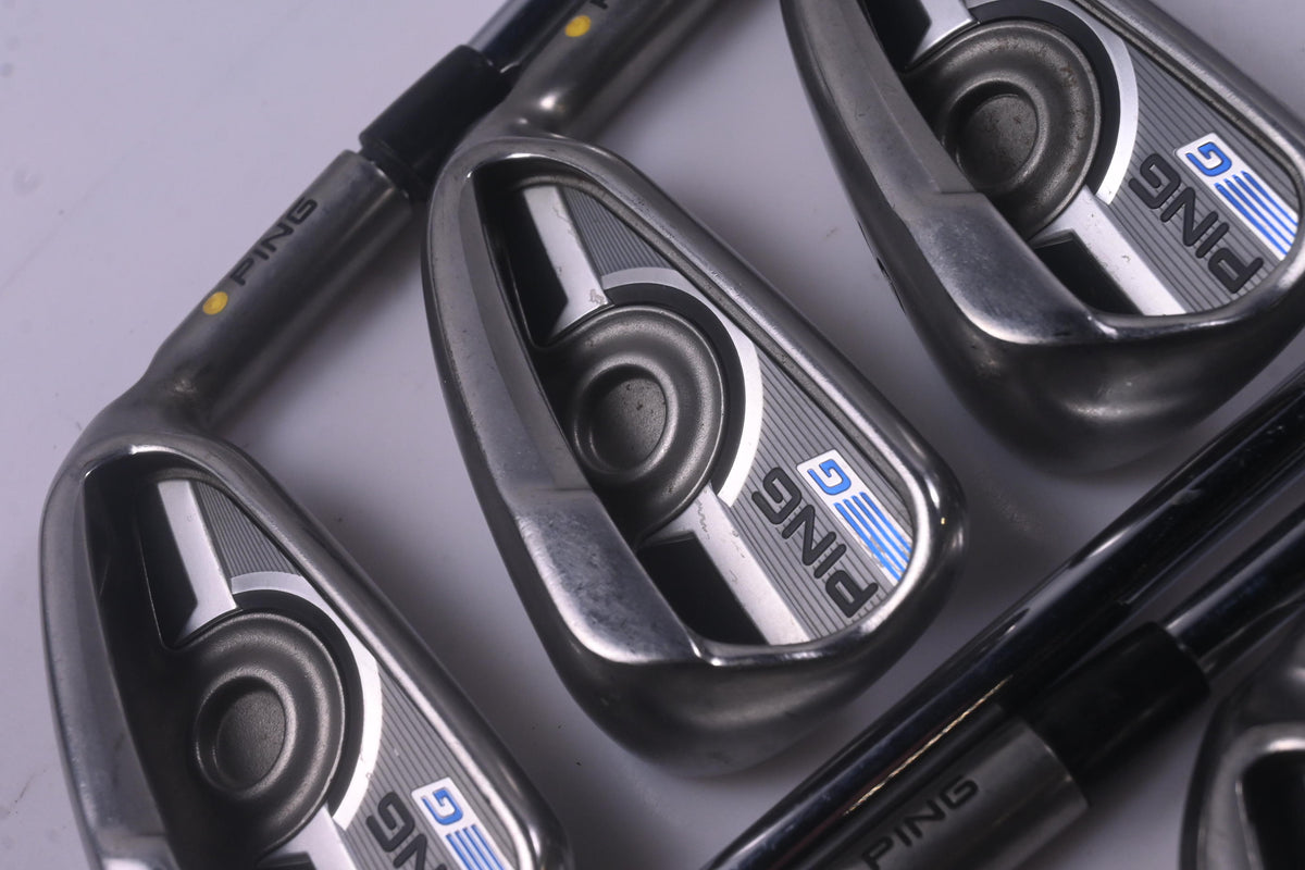 Ping G Series Irons / 4-PW / Yellow Dot / Stiff Flex Ping AWT 2.0 Shafts