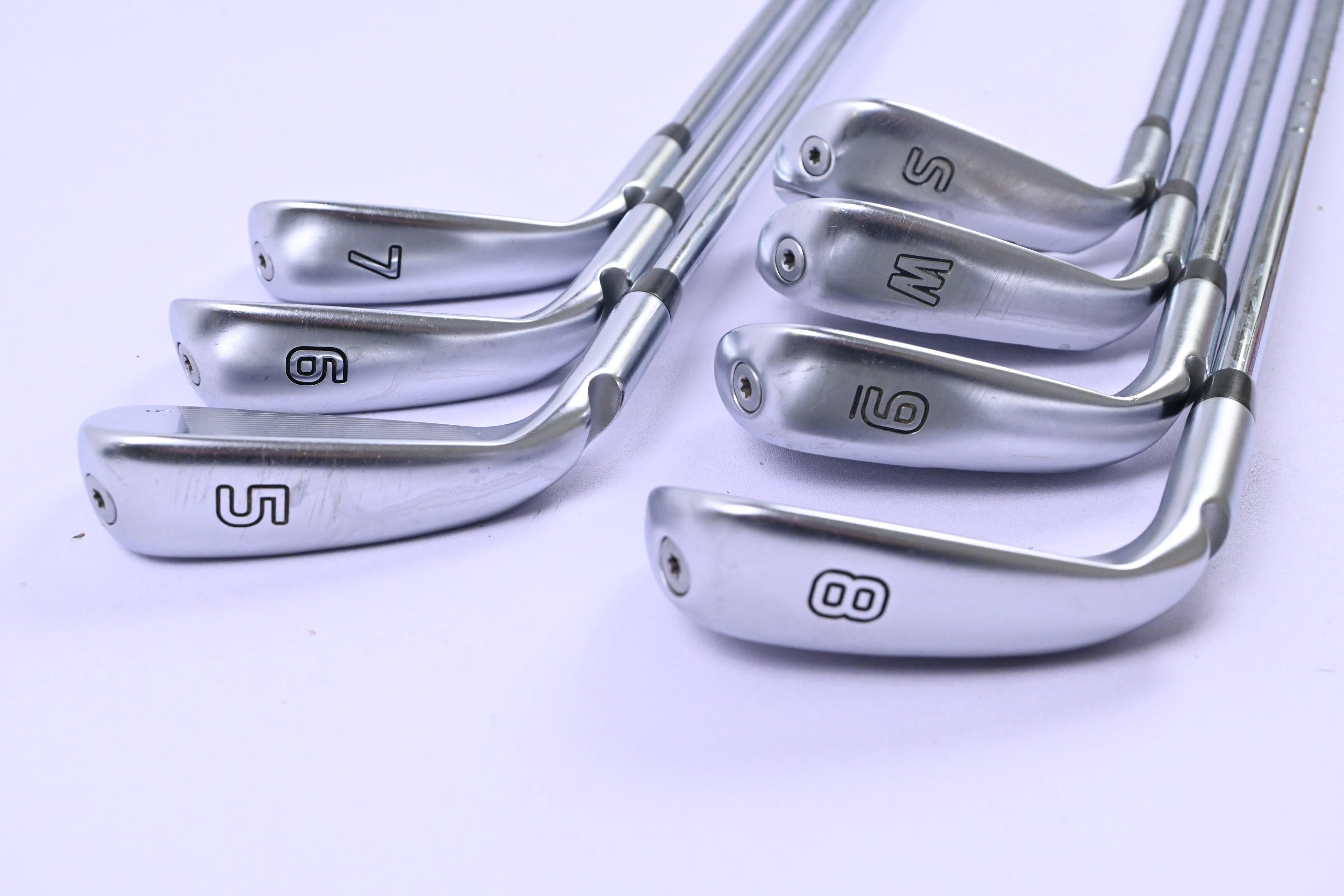 Ping G425 Irons / 5-PW+SW / Black Dot / Stiff Flex Ping AWT 2.0 Shafts