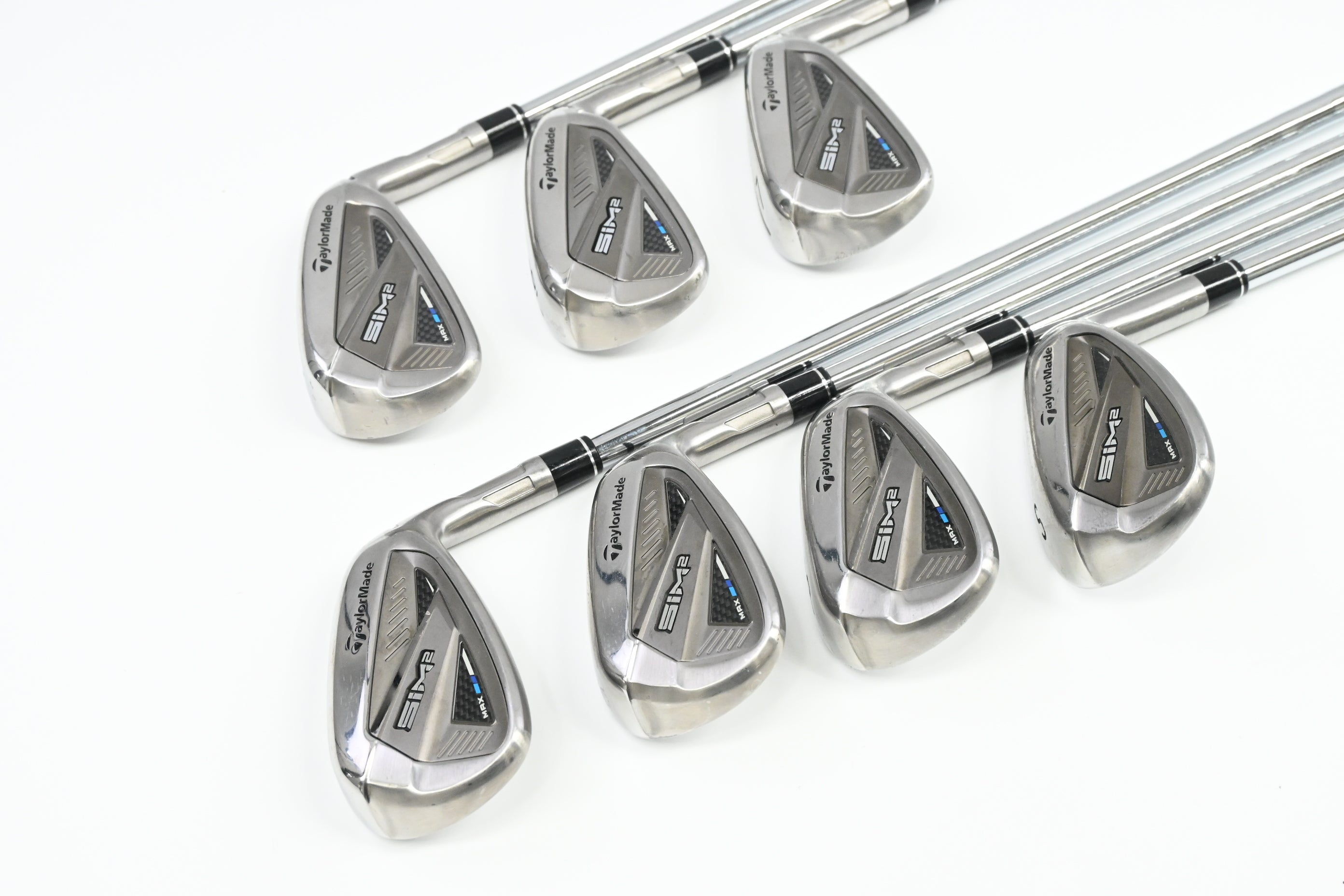 Taylormade SIM2 Max Irons / 5-PW+SW / Regular Flex KBS Max MT 85 Shafts