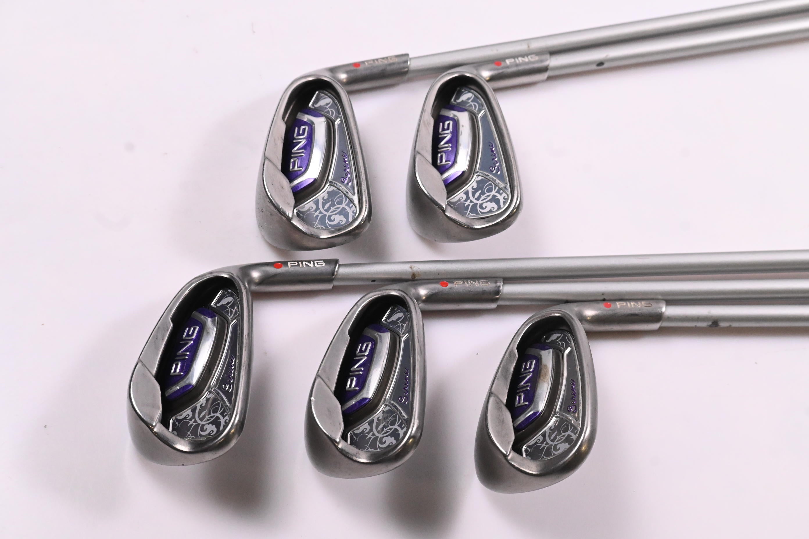 Ladies Ping Serene Combo Irons / 7-PW+SW / Red Dot / Ladies Flex Ping ULT210