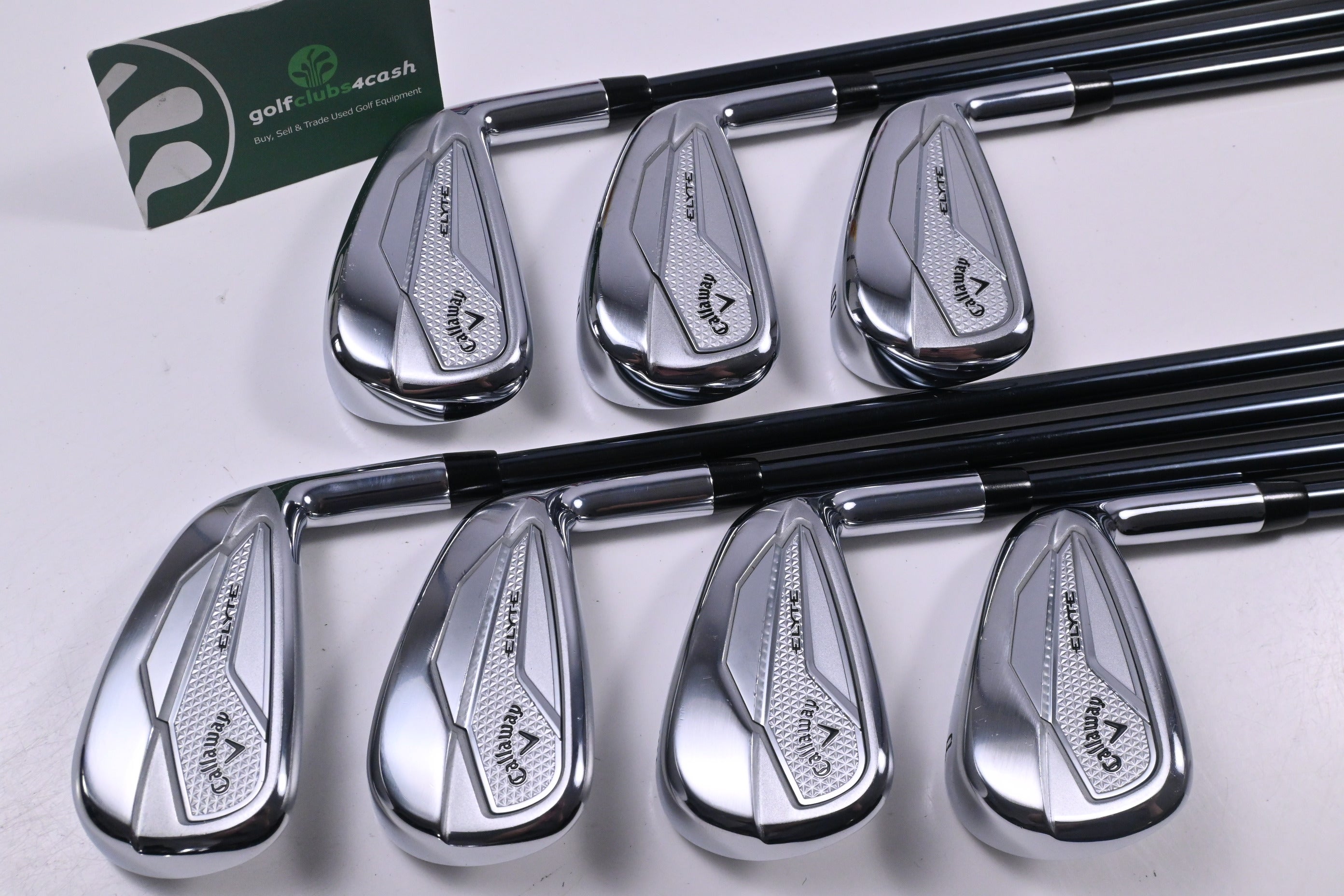 Callaway Elyte Irons / 4-PW / Regular Flex UST Mamiya HX Recoil Dart 80 Shaft