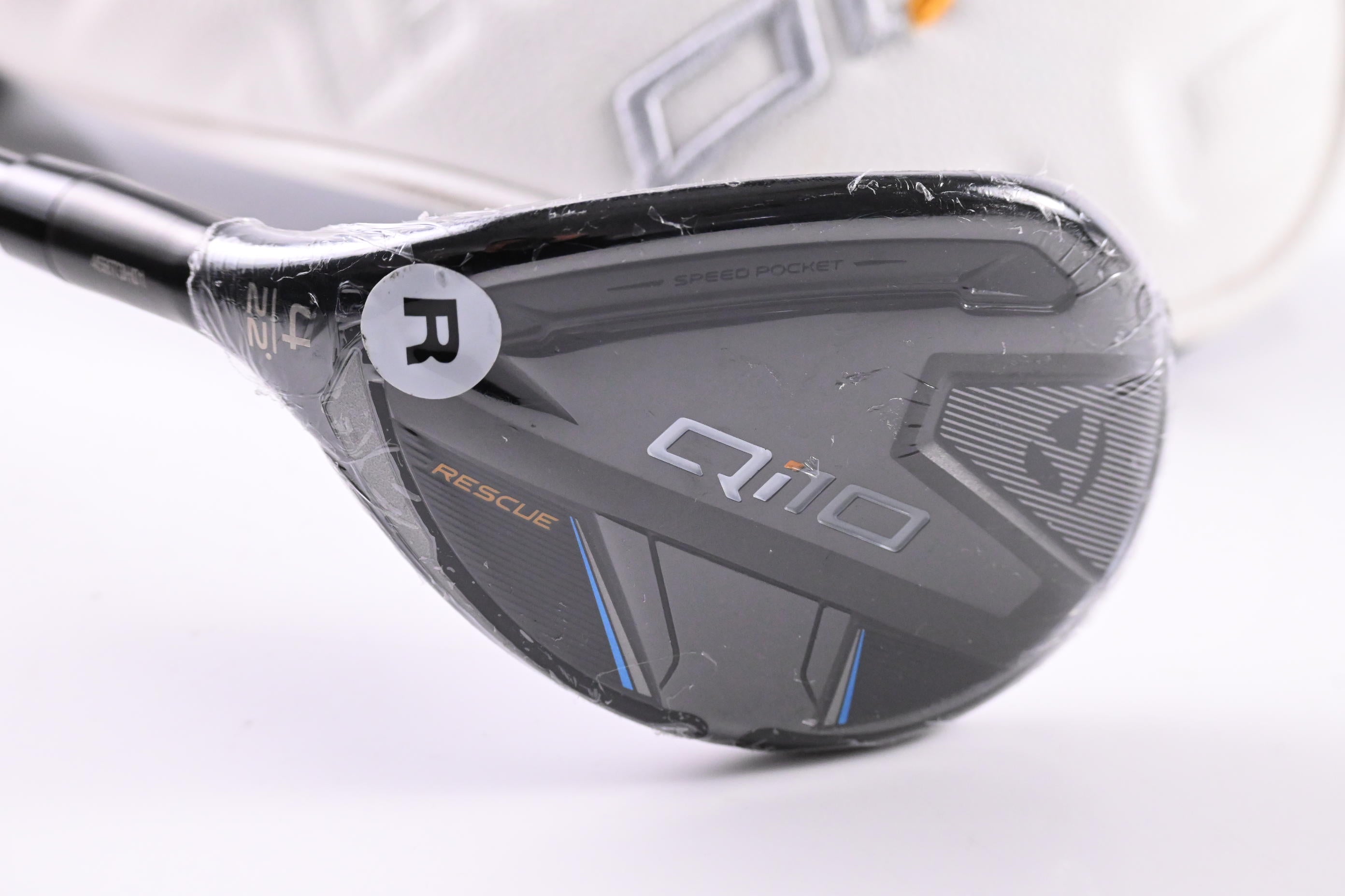 Left Hand Taylormade Qi10 #4 Hybrid / 22 Degree / Regular Flex Ventus TR Blue 6