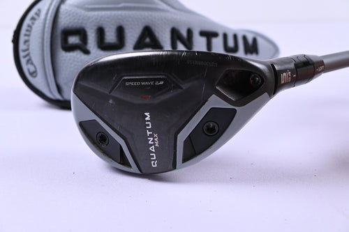Callaway Quantum Max #5 Hybrid / 24 Degree / Stiff Flex Denali Frost Silver 70