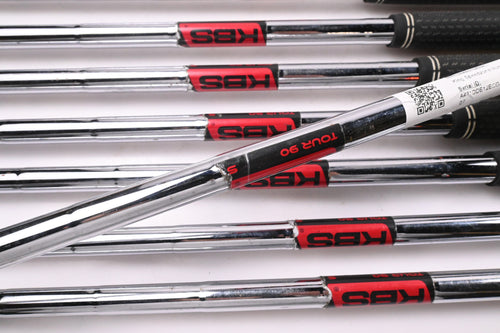 Cobra King Speedzone Irons / 4-PW+GW / Stiff Flex KBS Tour 90 Shafts