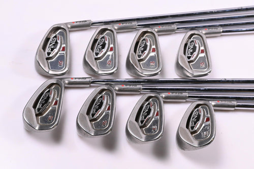 Ping i15 Irons / 3-PW / Red Dot / Stiff Flex Ping Steel Shafts