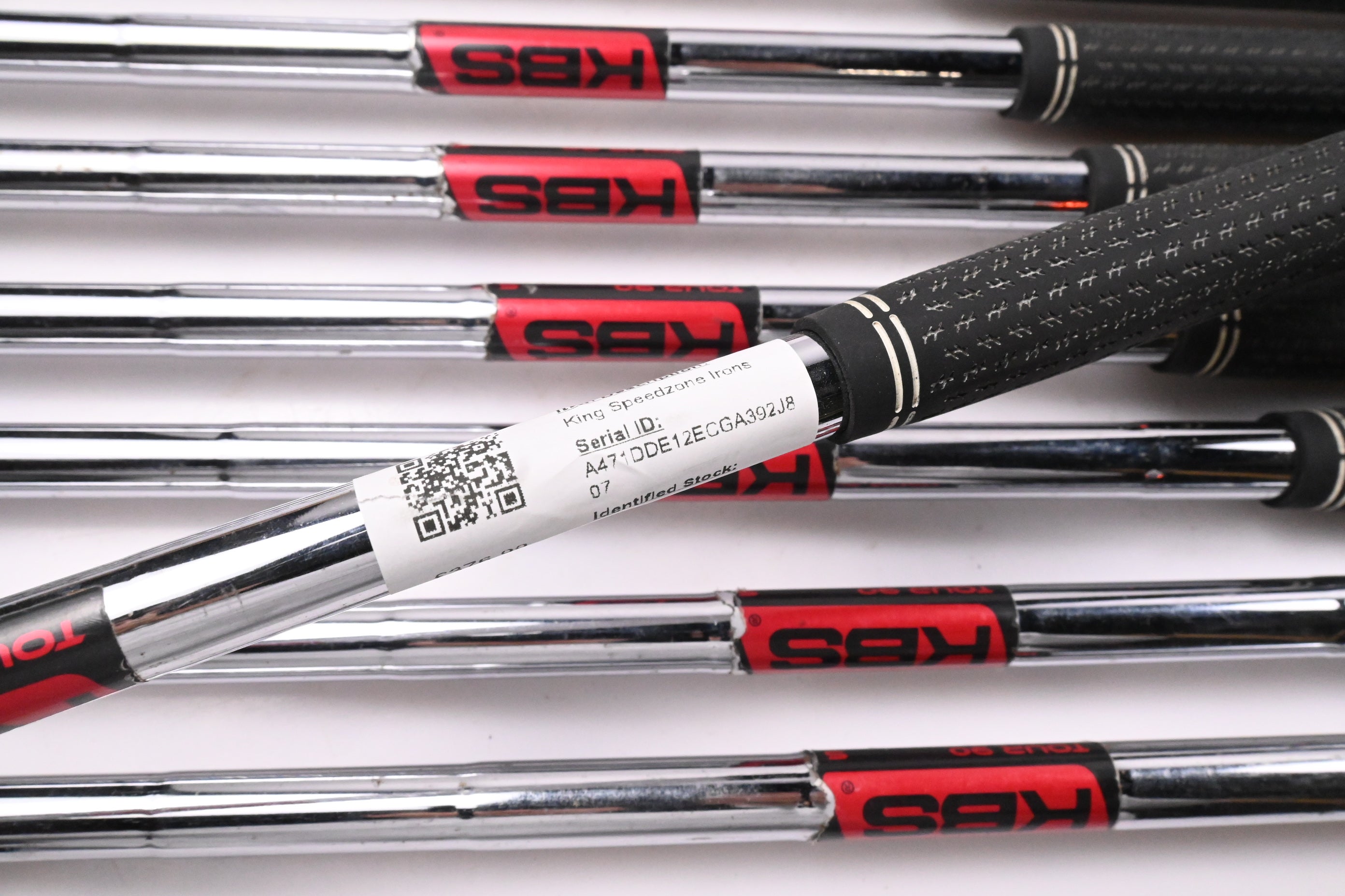 Cobra King Speedzone Irons / 4-PW+GW / Stiff Flex KBS Tour 90 Shafts