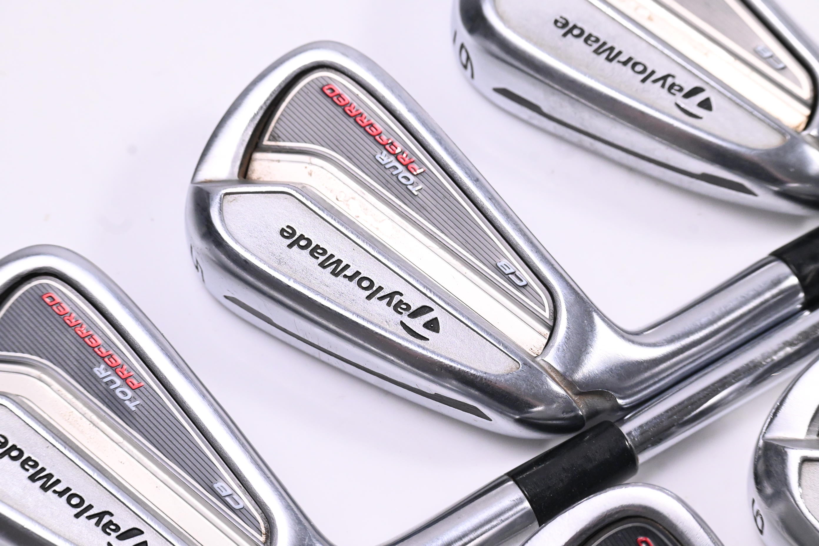 Left Hand Taylormade Tour Preferred CB 2014 Irons / 4-PW / Regular Flex Shafts