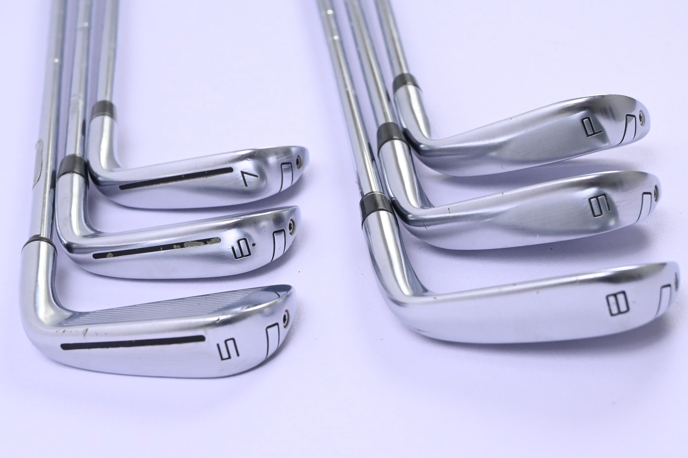 Left Hand Taylormade P790 2017 Irons / 5-PW / Stiff Flex Dynamic Gold Shafts